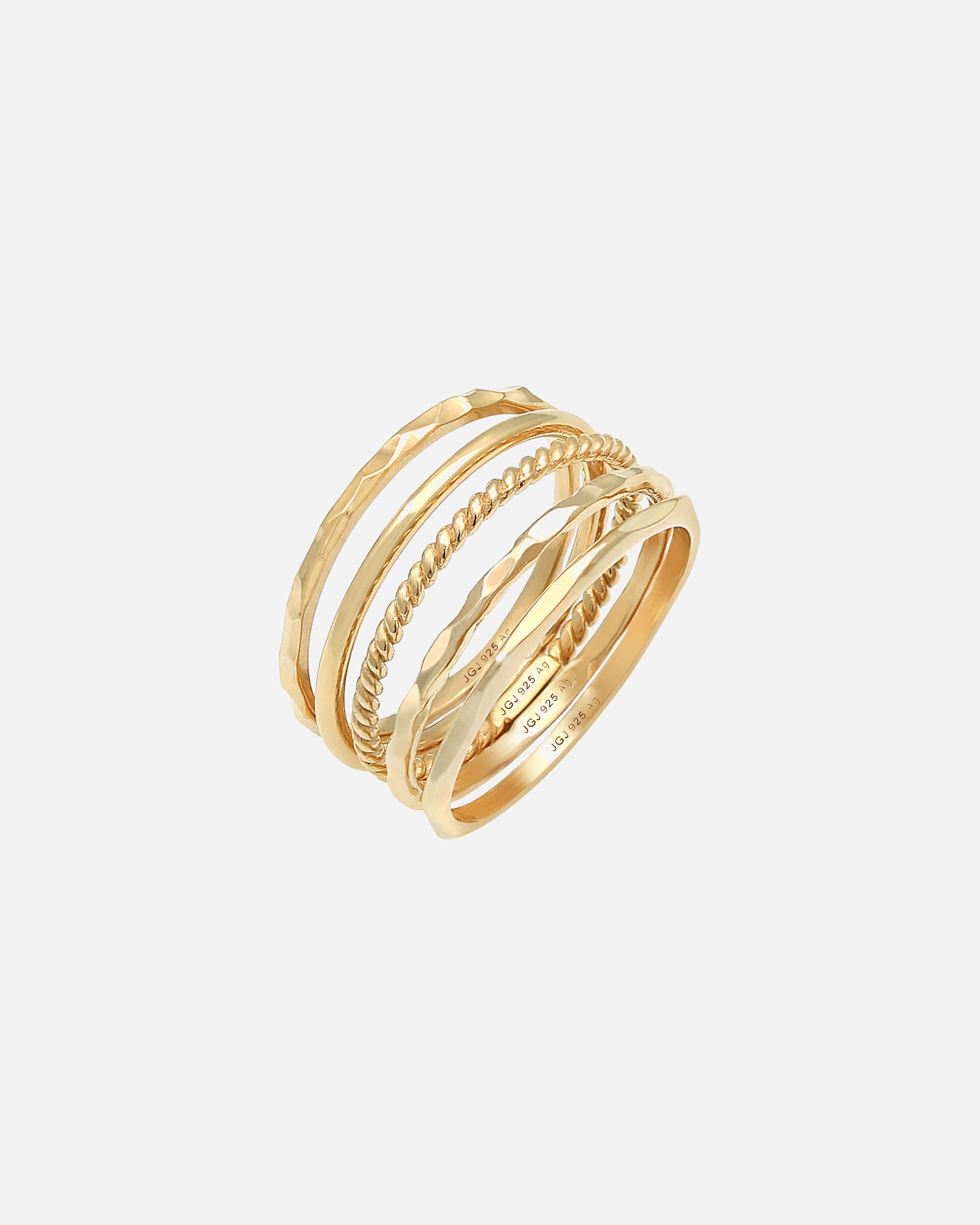 Anello di Femmina Elli Bracciale Catenella a serpente piatta ed elegante in Argento Sterling 925 placcato oro 64