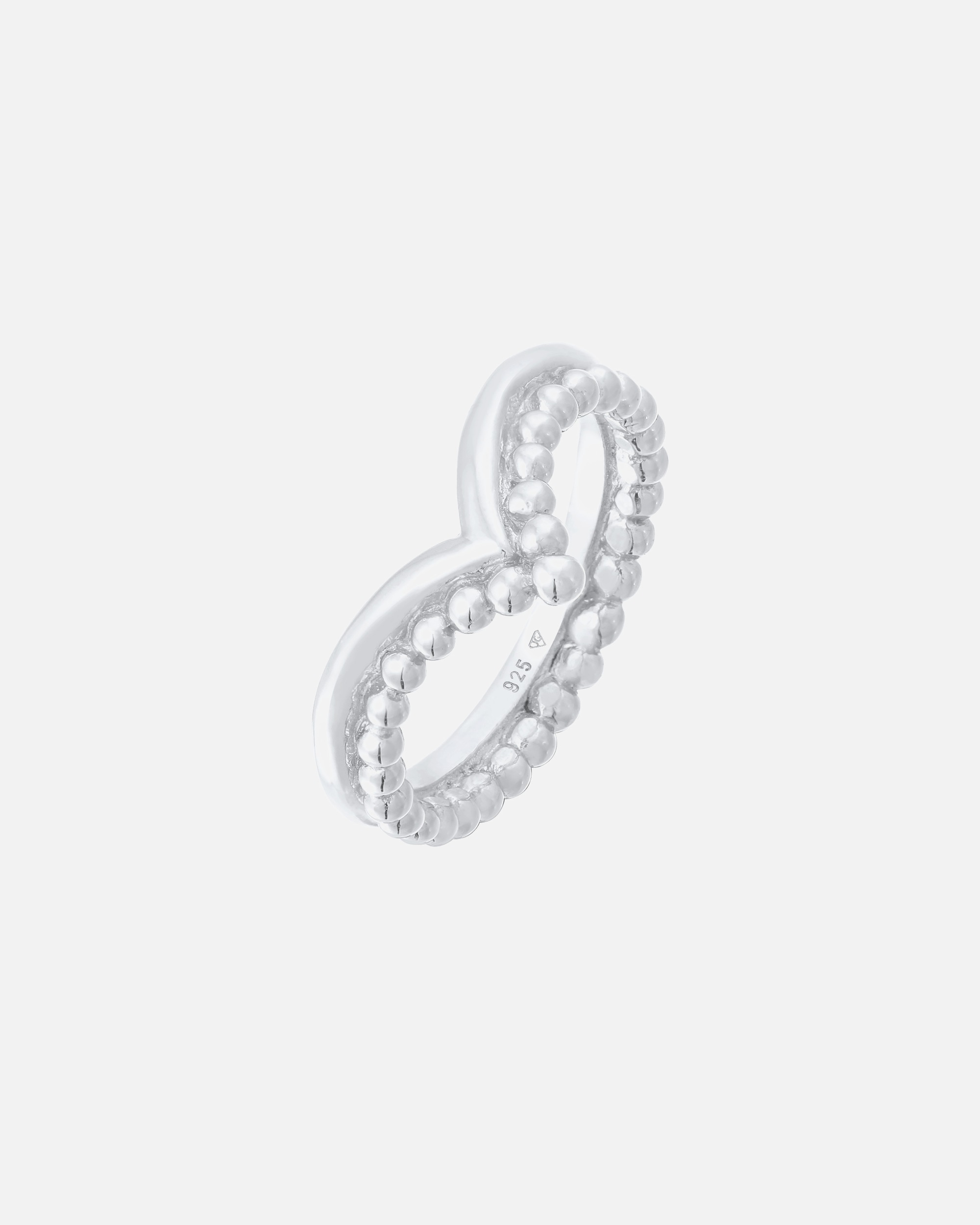 Anello di Femmina Elli Pila con design a sfera in argento sterling 925 56