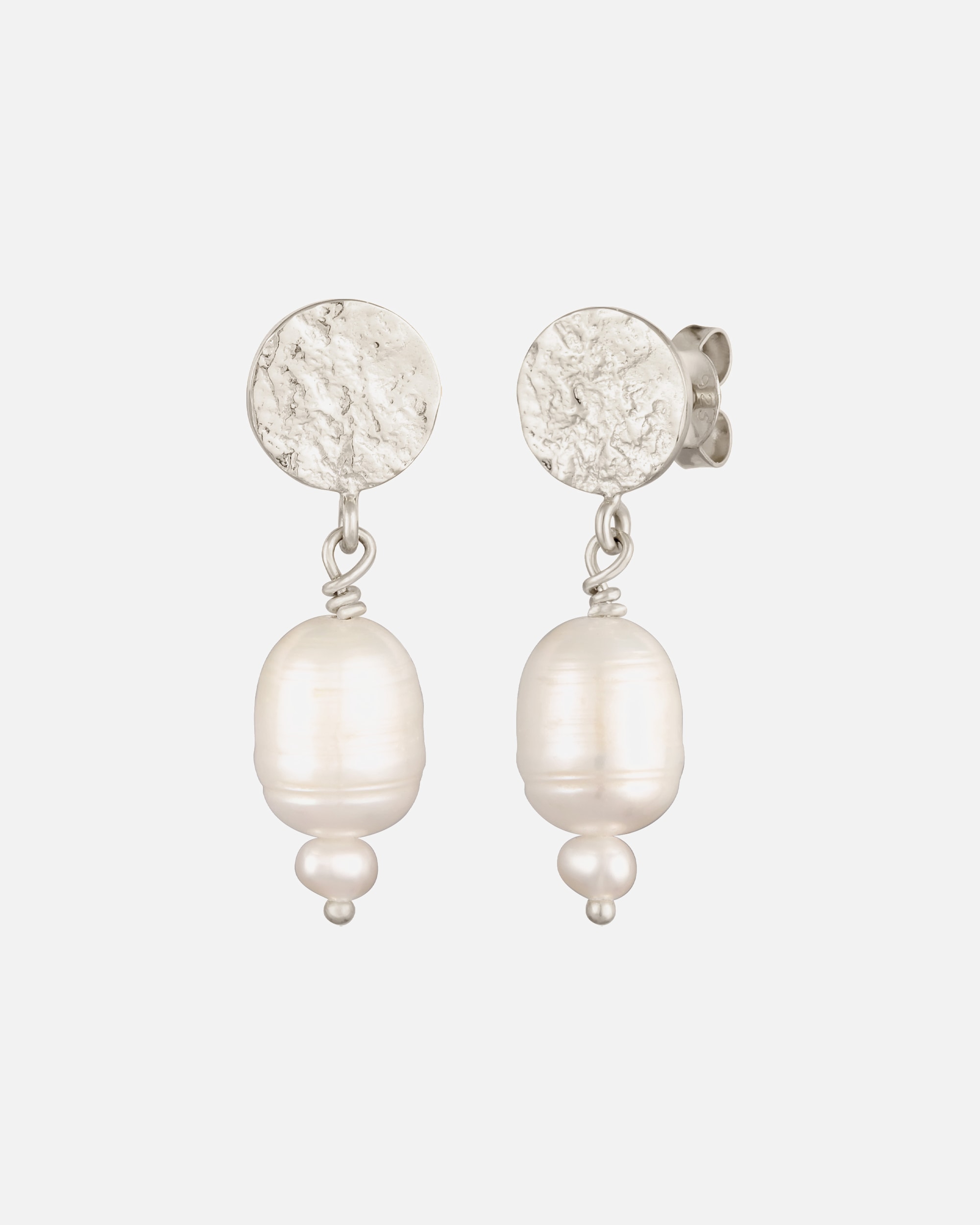 Orecchini di Femmina Elli PREMIUM Orecchini pendenti barocchi organici con perle coltivate d'acqua dolce in argento sterling 925 placcato oro silberfarben