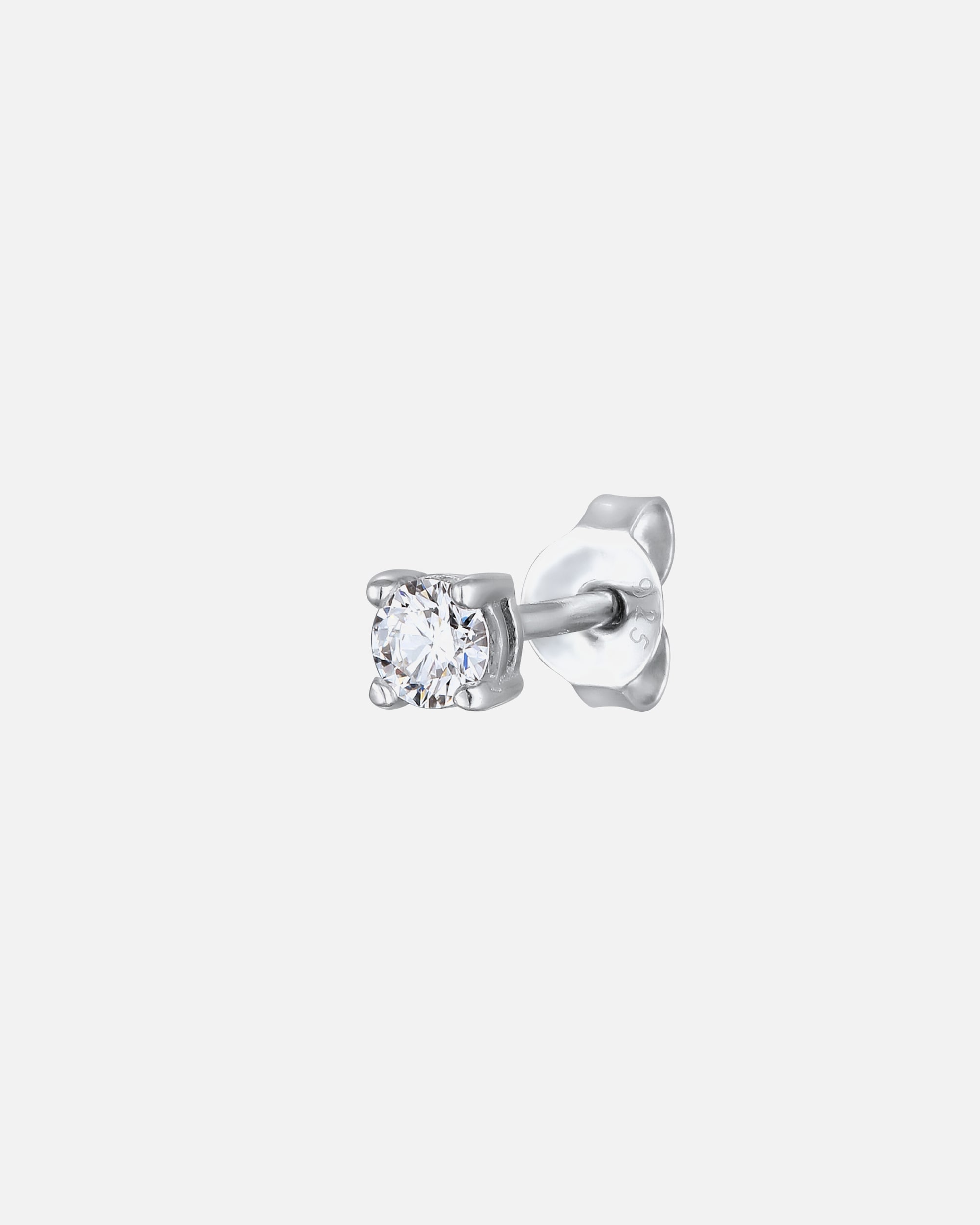 Orecchini di Maschio KUZZOI Orecchino uomo Diamante creato in laboratorio Bianco Taglio brillante (0.17 ct) 925 Sterling Silver silberfarben