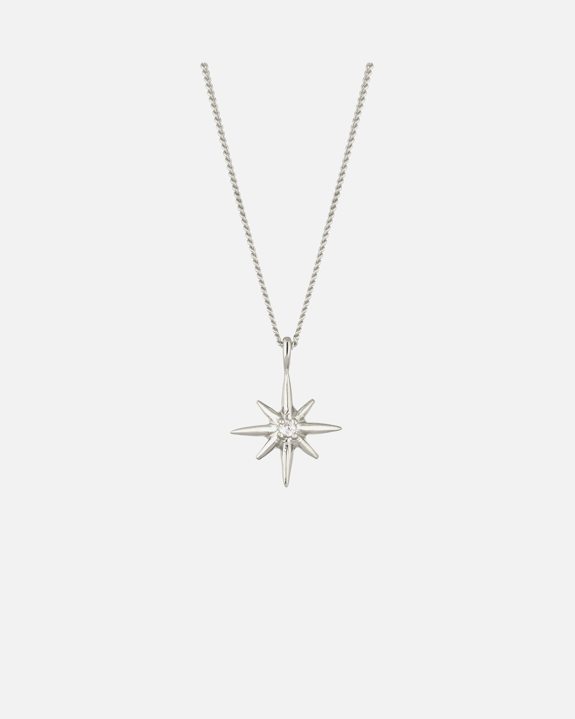 Collana di Femmina Elli DIAMONDS Collana corta con diamanti Stella Diamante creato in laboratorio Bianco Taglio brillante (0.035 ct) 925 Sterling Silver silberfarben