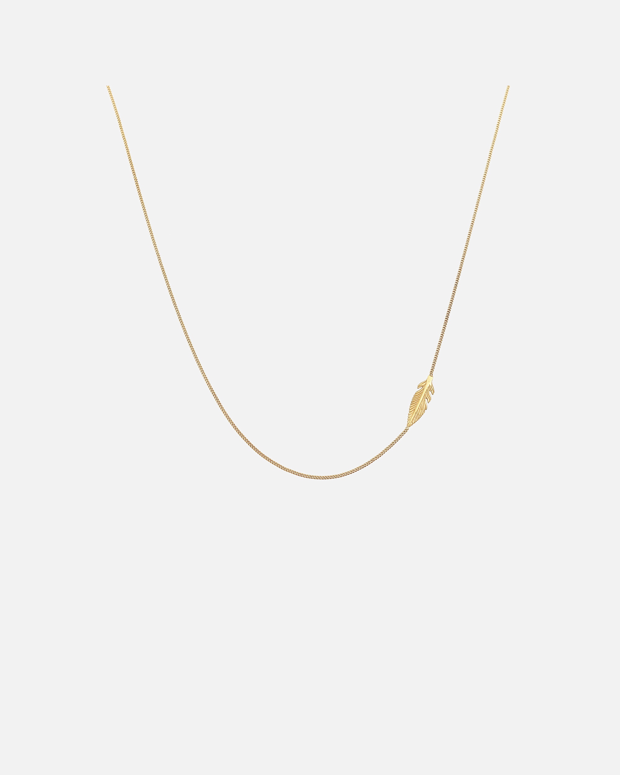 Collana di Femmina Elli Simbolo Piuma Semplice in Argento Sterling 925 goldfarben
