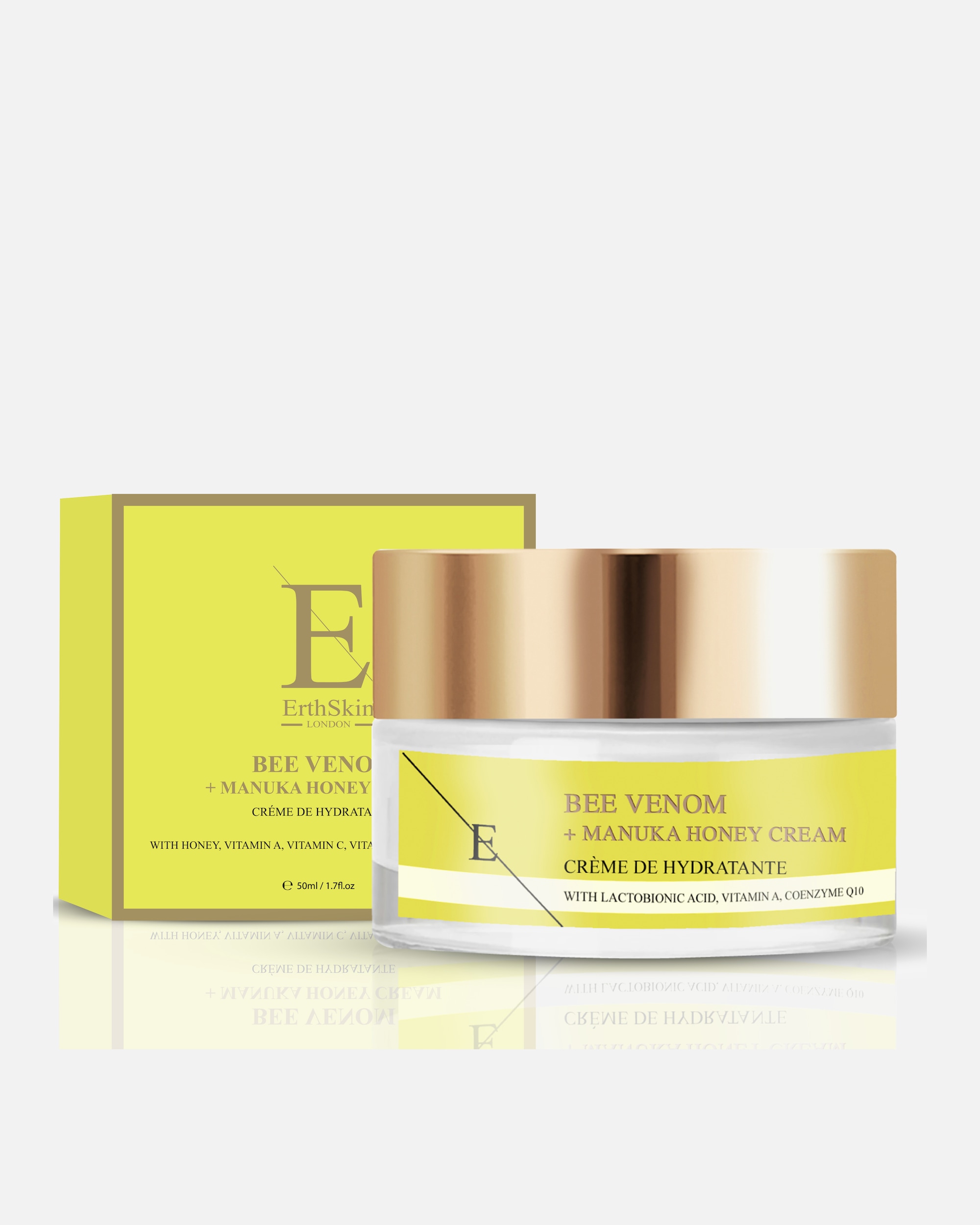 Trattamento viso di Femmina ErthSkin London Crema al veleno d'api + miele di Manuka 50ml
