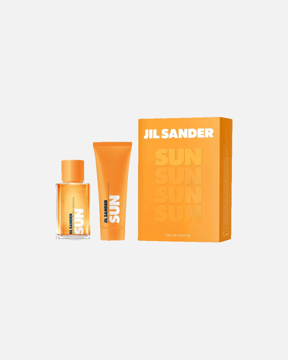 Set di fragranze di Femmina Jil Sander Sun Set~3999 E.d.P. Nat. Spray 75 ml + Shower Gel 75 ml 2 Artikel im Set