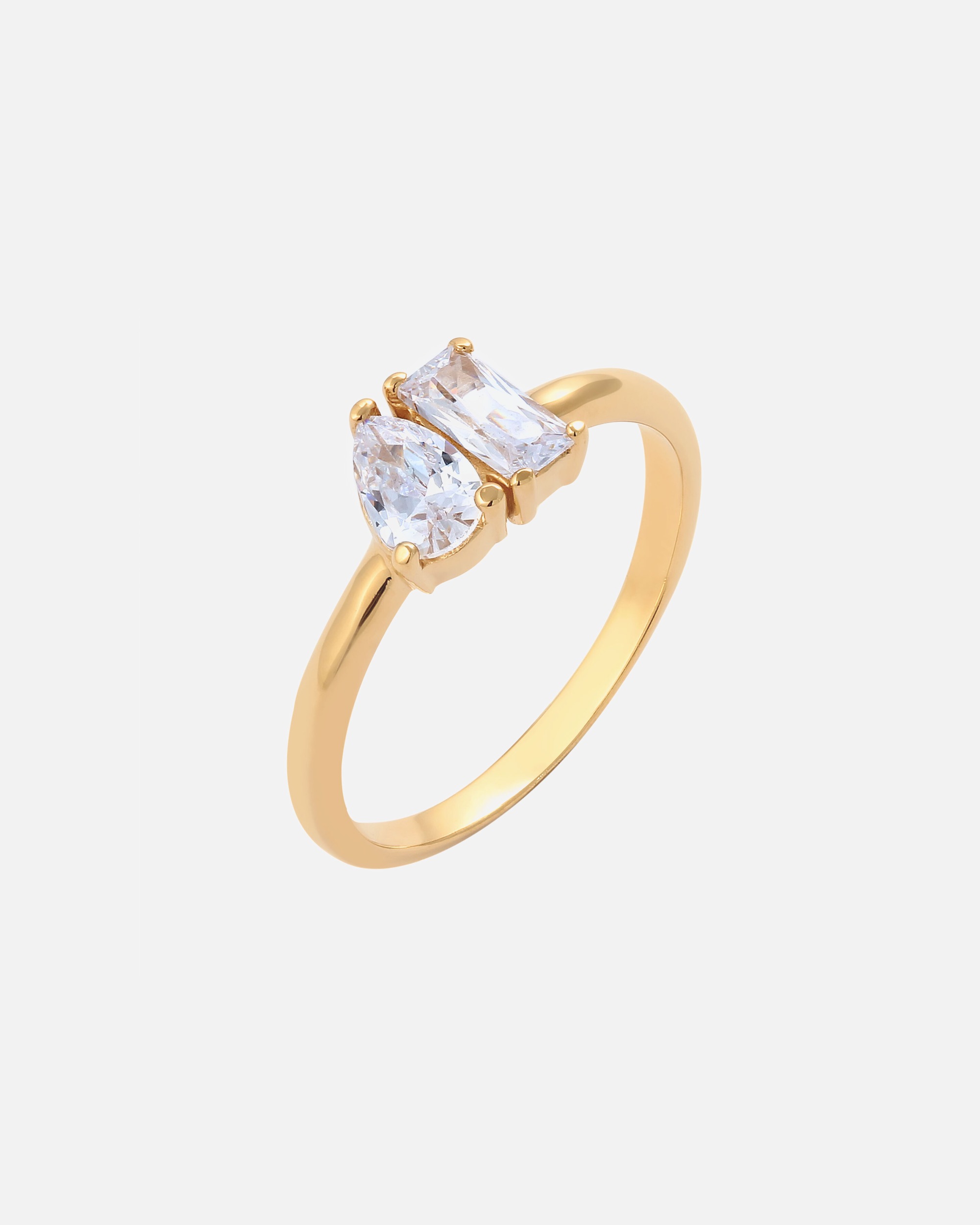 Anello di Femmina Elli Anello Goccia Zirconia Bianco 925 Sterling Silver 54