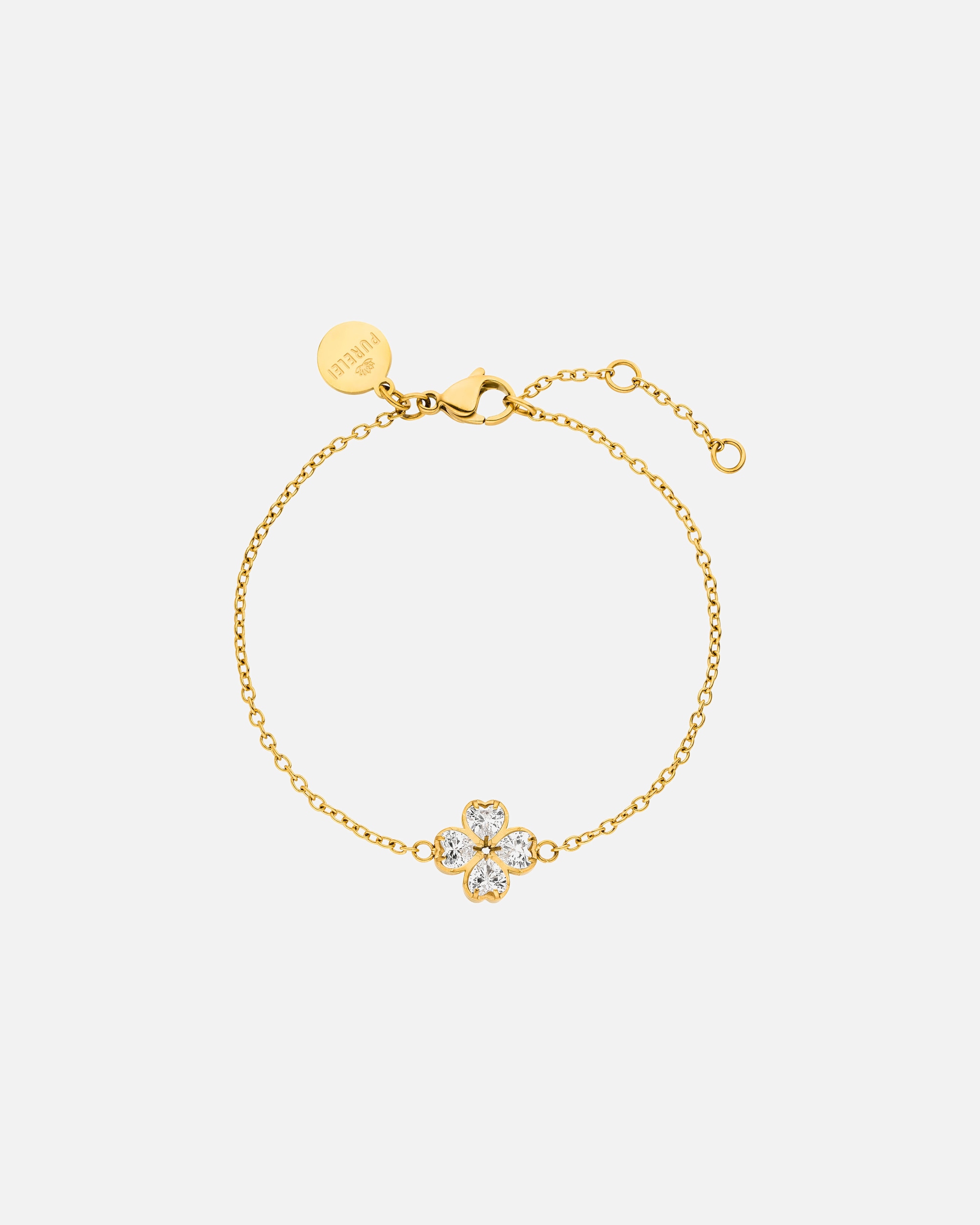 Braccialetto di Femmina Purelei Cuore Bracciale 100% acciaio inossidabile Oro