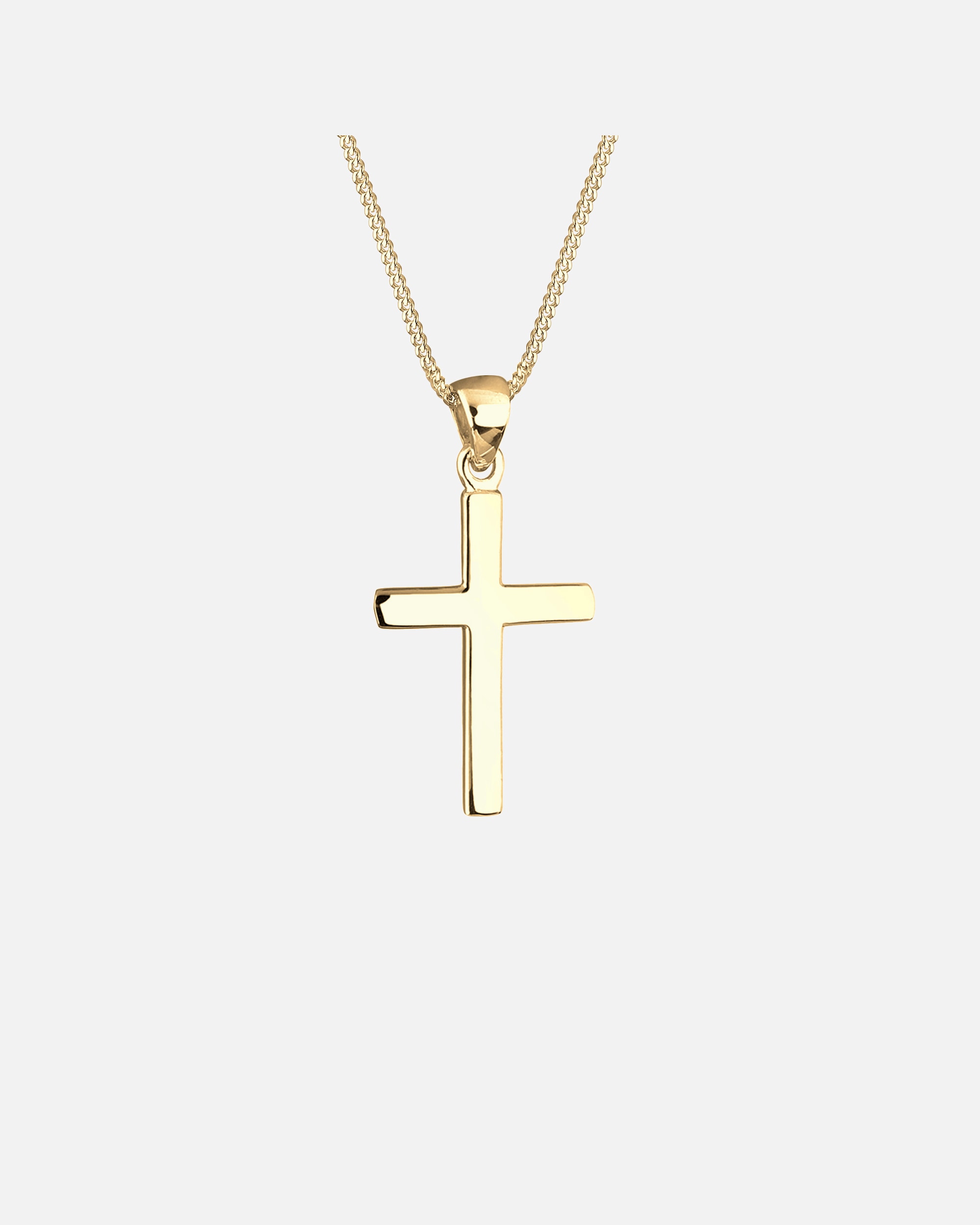 Collana di Femmina Elli Croce Simbolo di Base in Argento Sterling 925 55