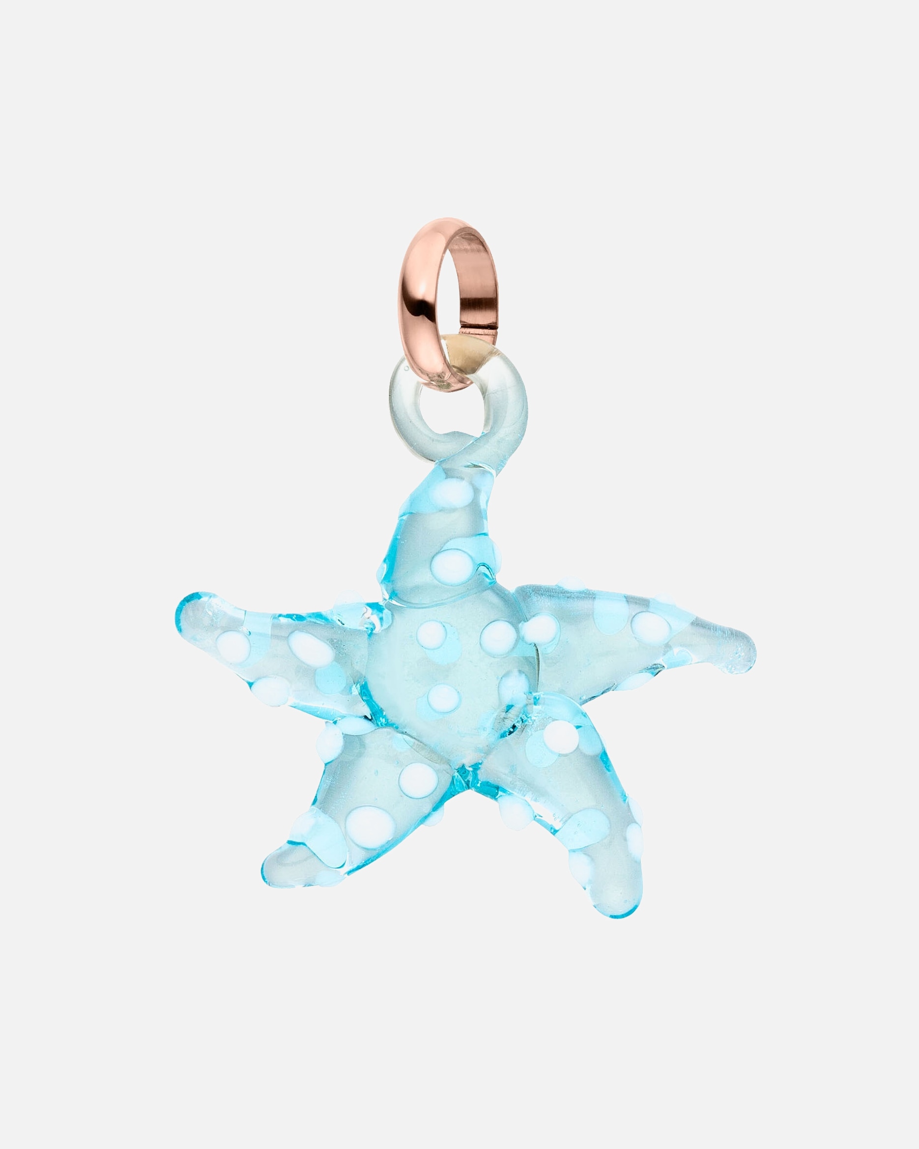 Pendente di Unisex Purelei Glass Starfish Fascino 100% acciaio inossidabile Oro rosa