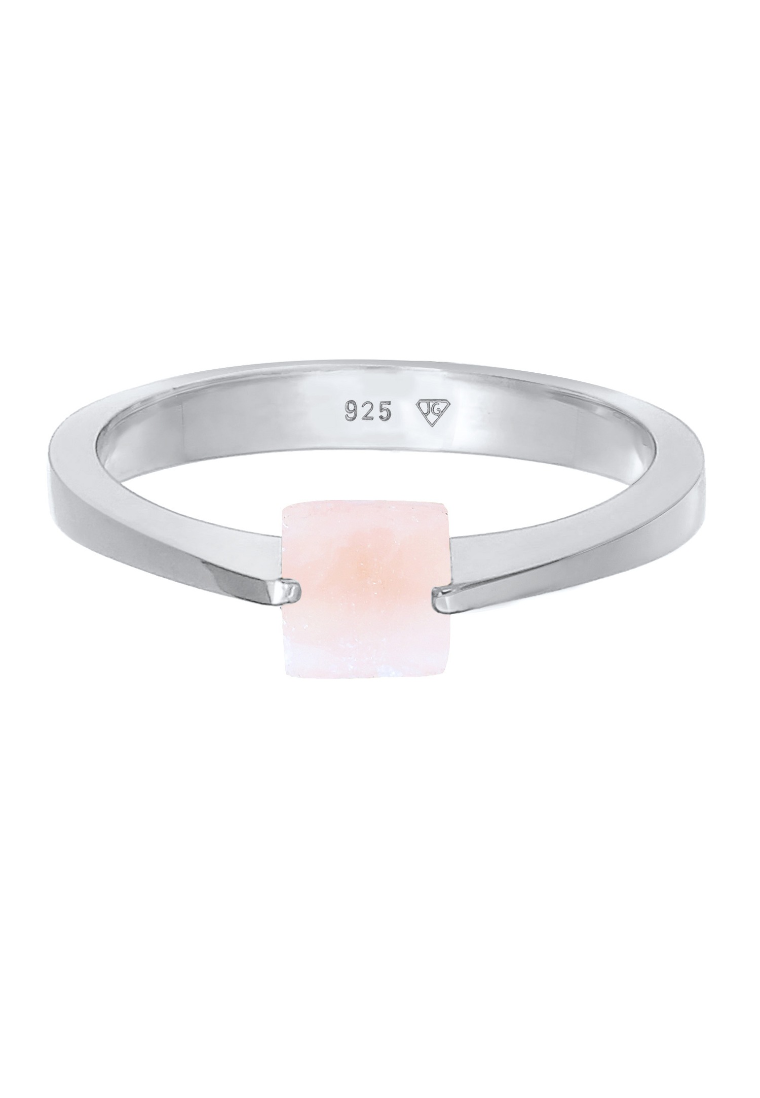 Collana Donna In Argento 925 Placcato Oro Rosa Con Cristallo Brillante, Lunghezza 45 Cm, Gioiello Elegante Regalo Per Lei