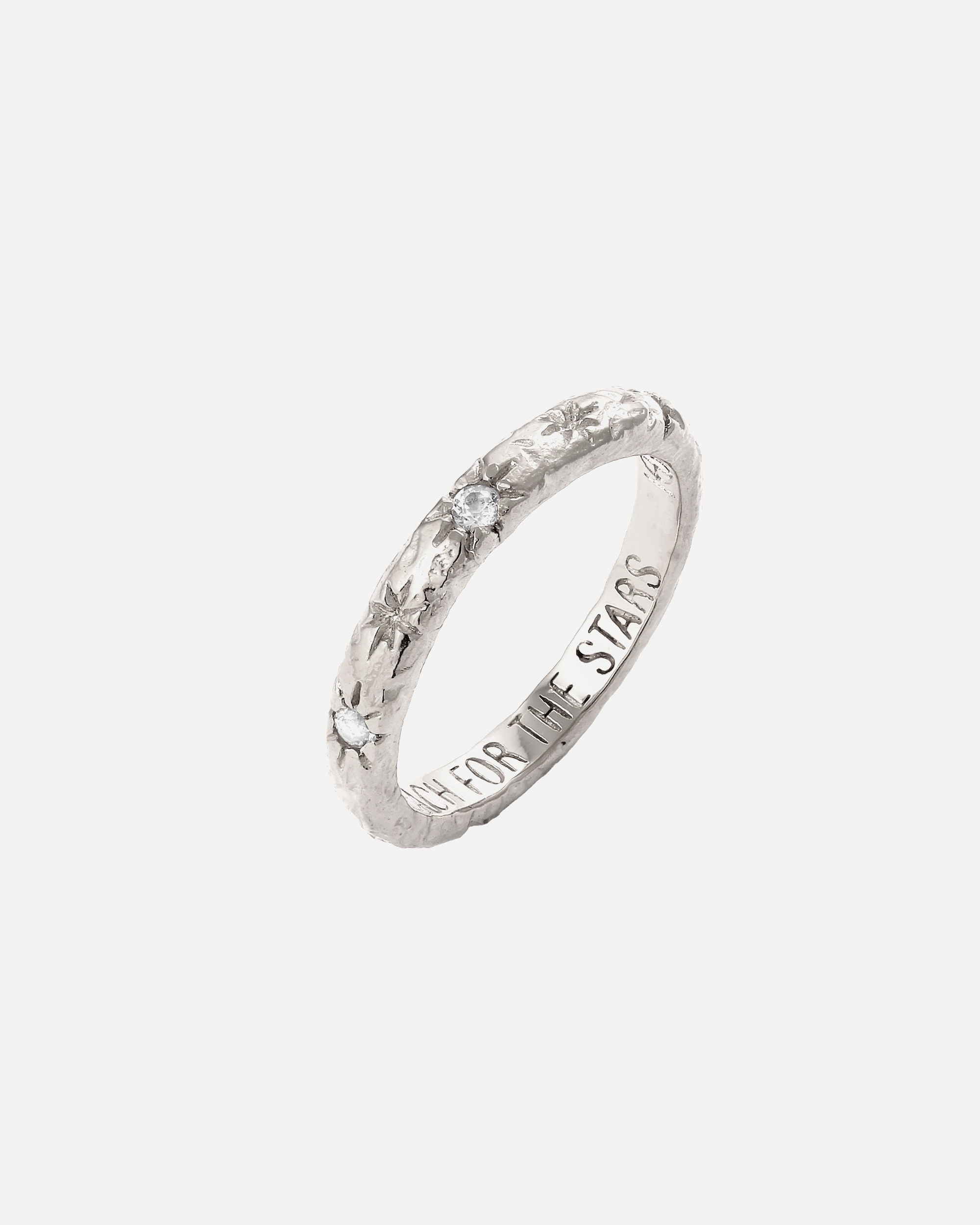 Anello di Femmina Haze & Glory Default Brand Line Anello Stella Topazio Bianco 925 Sterling Silver 52
