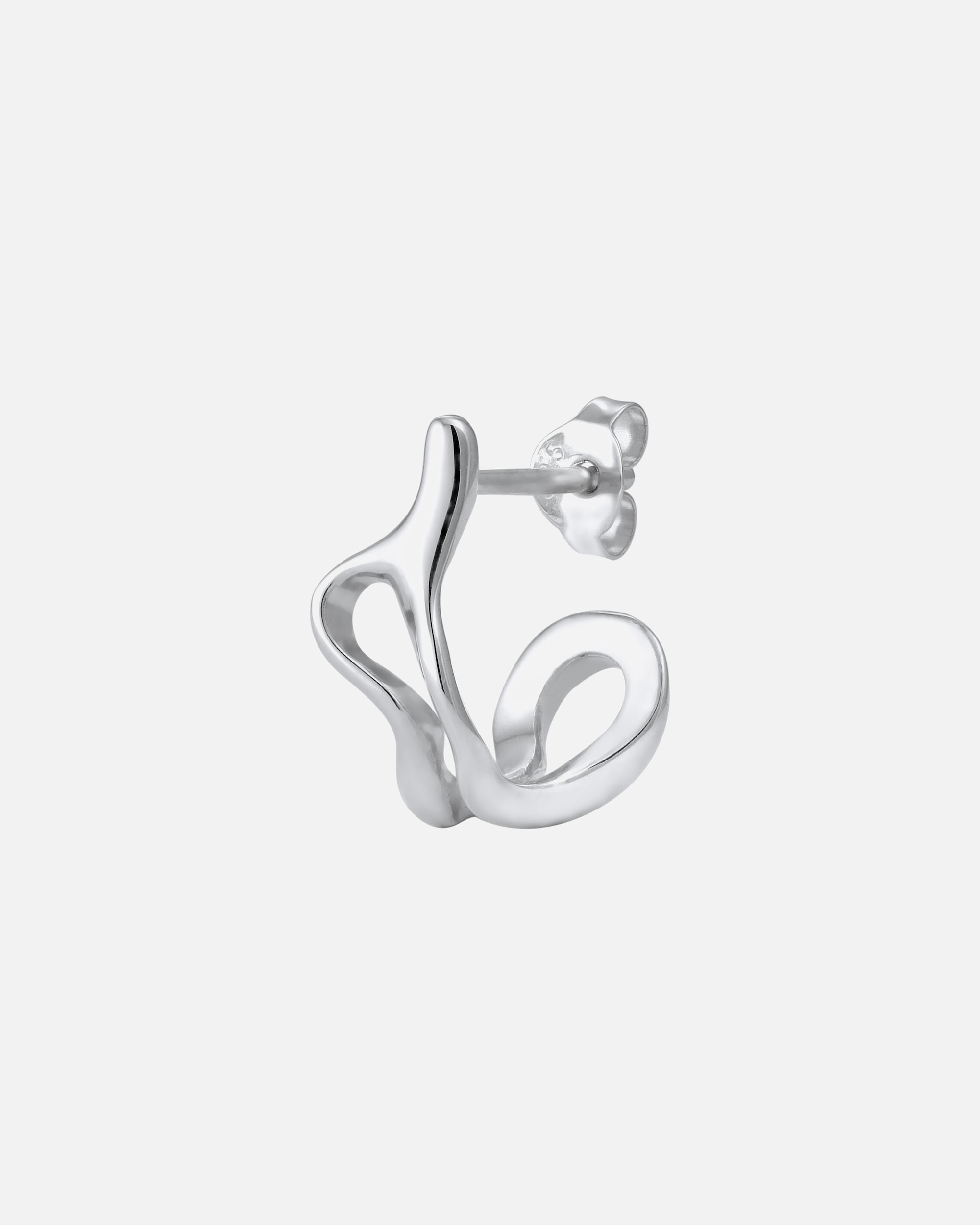 Orecchini di Maschio KUZZOI Earring Creole 925 Sterling Silver silberfarben