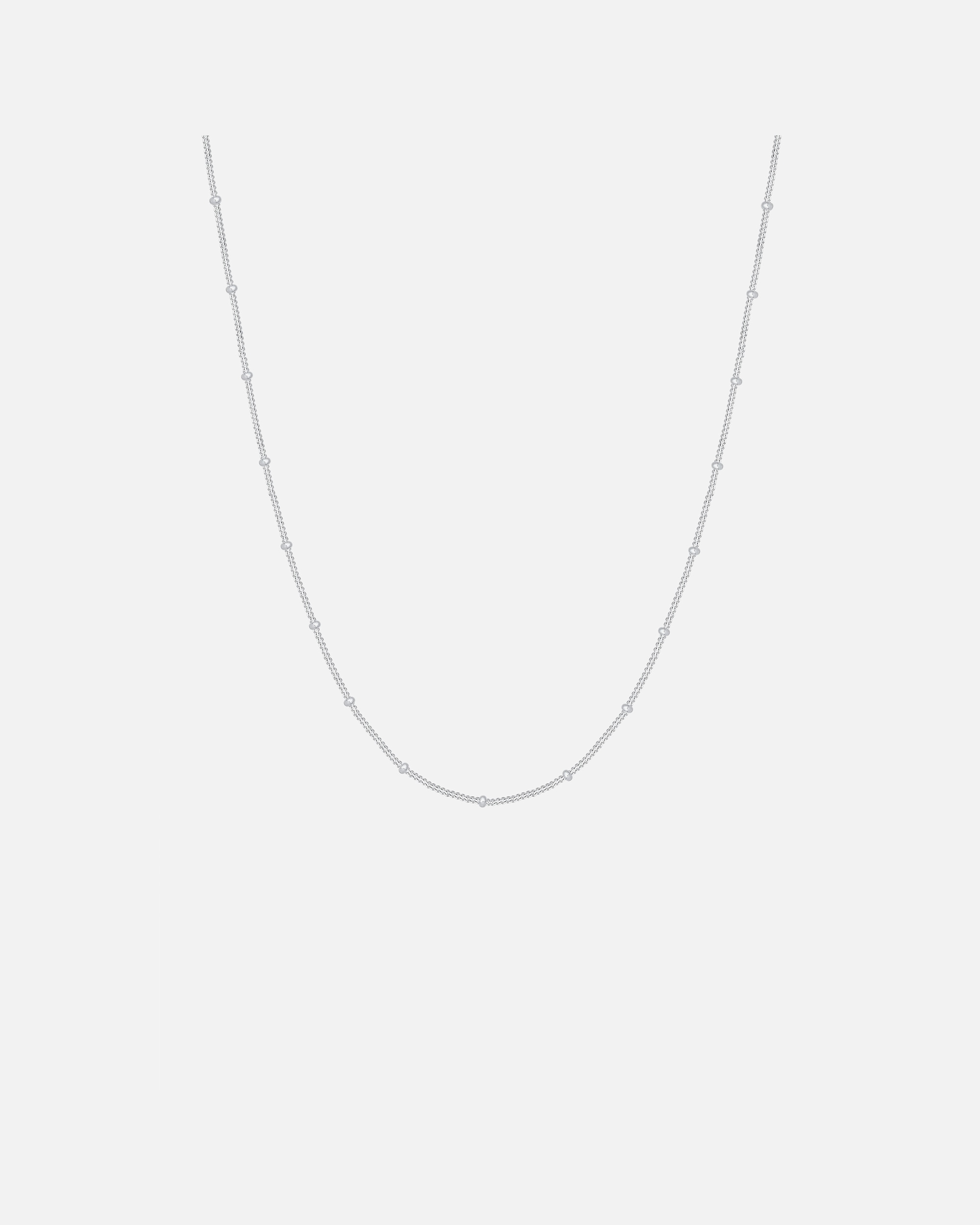 Collana di Femmina Elli Sfera di Base Classica Fine in Argento Sterling 925 60