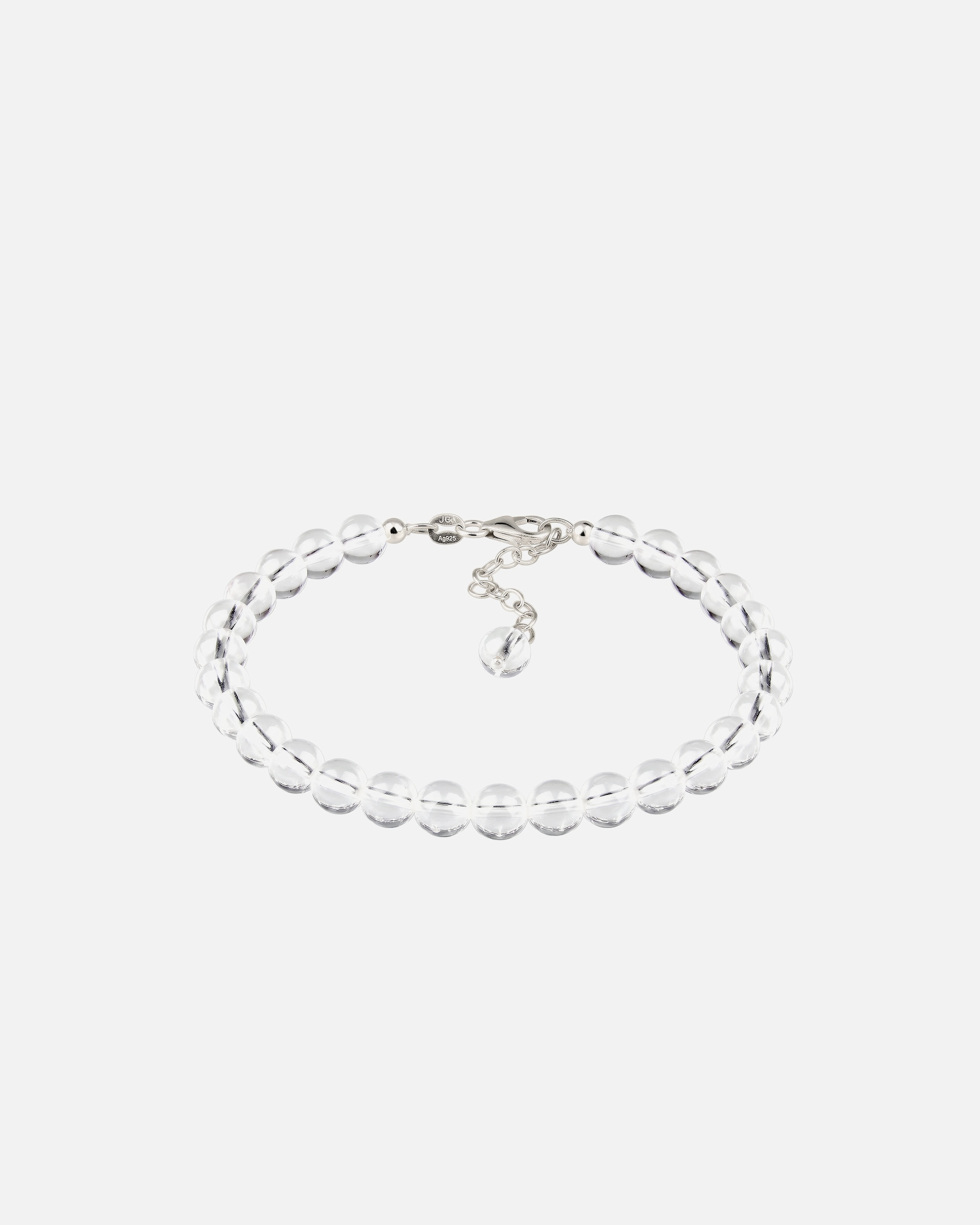 Braccialetto di Femmina Elli Bracciale con perline Sfera Cristallo di rocca Trasparente 925 Sterling Silver 16