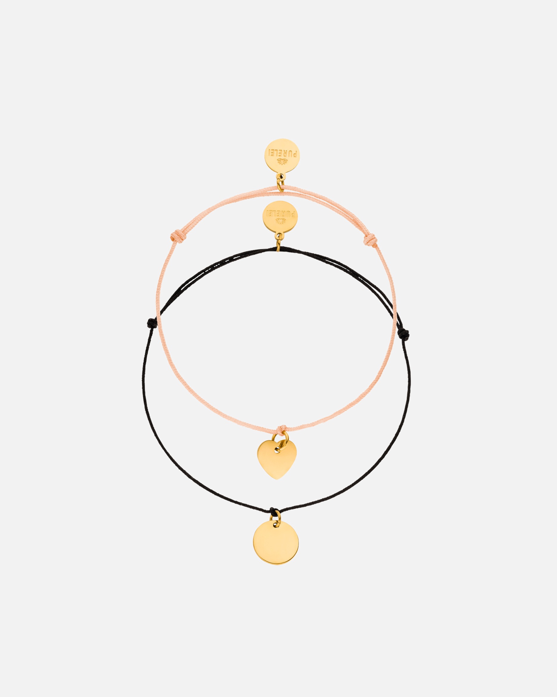 Set Gioielli di Unisex Purelei Fate Bracciales 100% acciaio inossidabile Oro