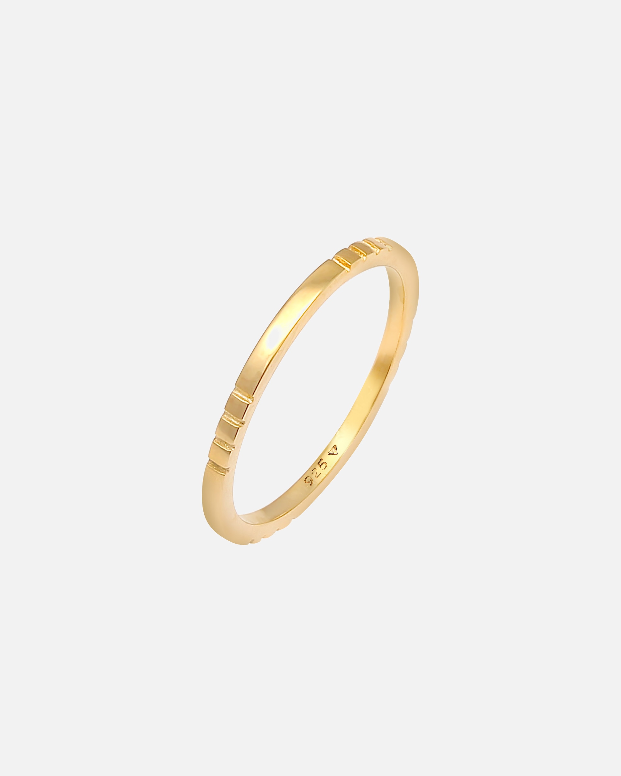 Anello di Femmina Elli Pila tendenza banda in Argento Sterling 925 54