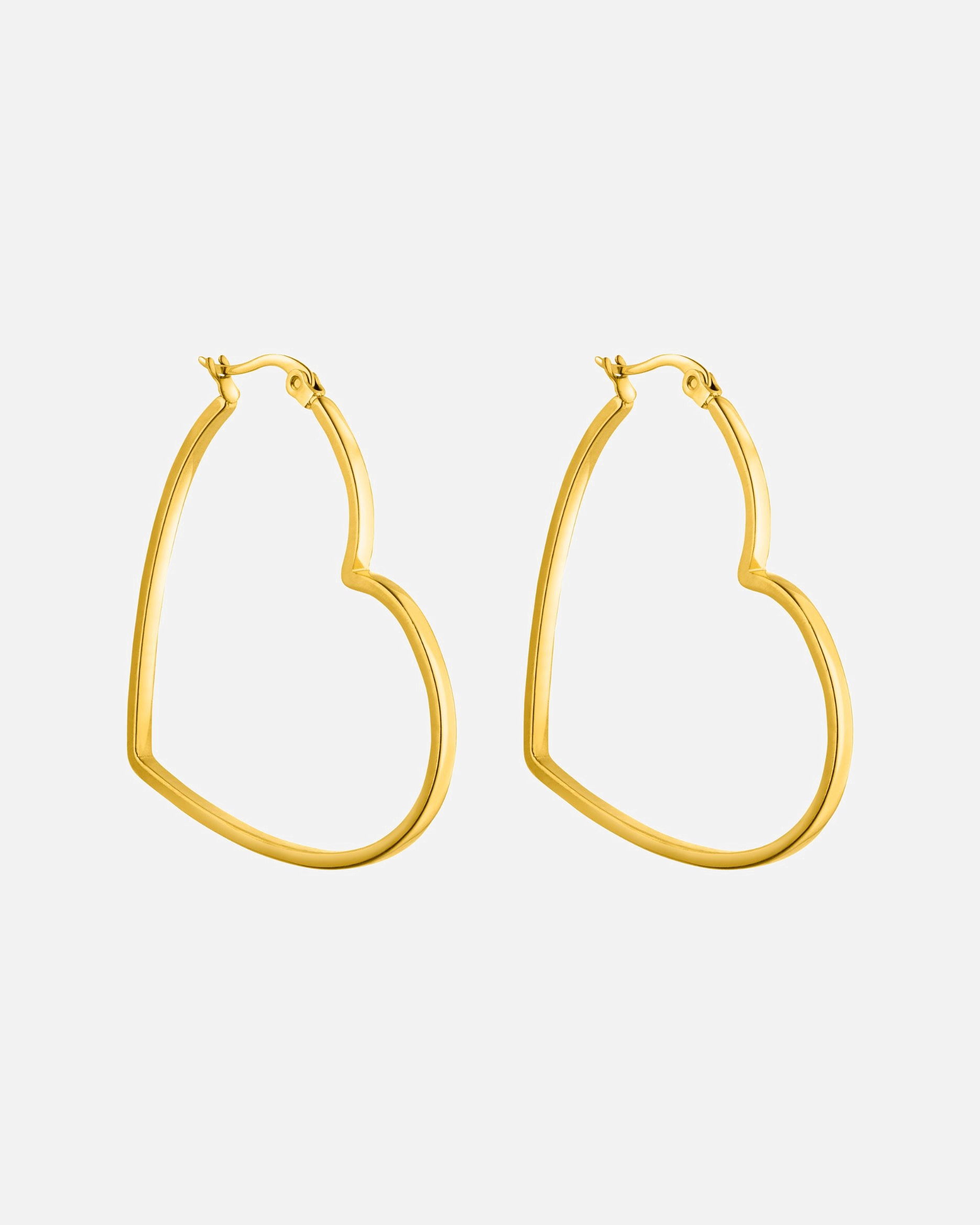 Orecchini di Femmina Purelei Big Love Orecchini a cerchio 100% acciaio inossidabile Oro