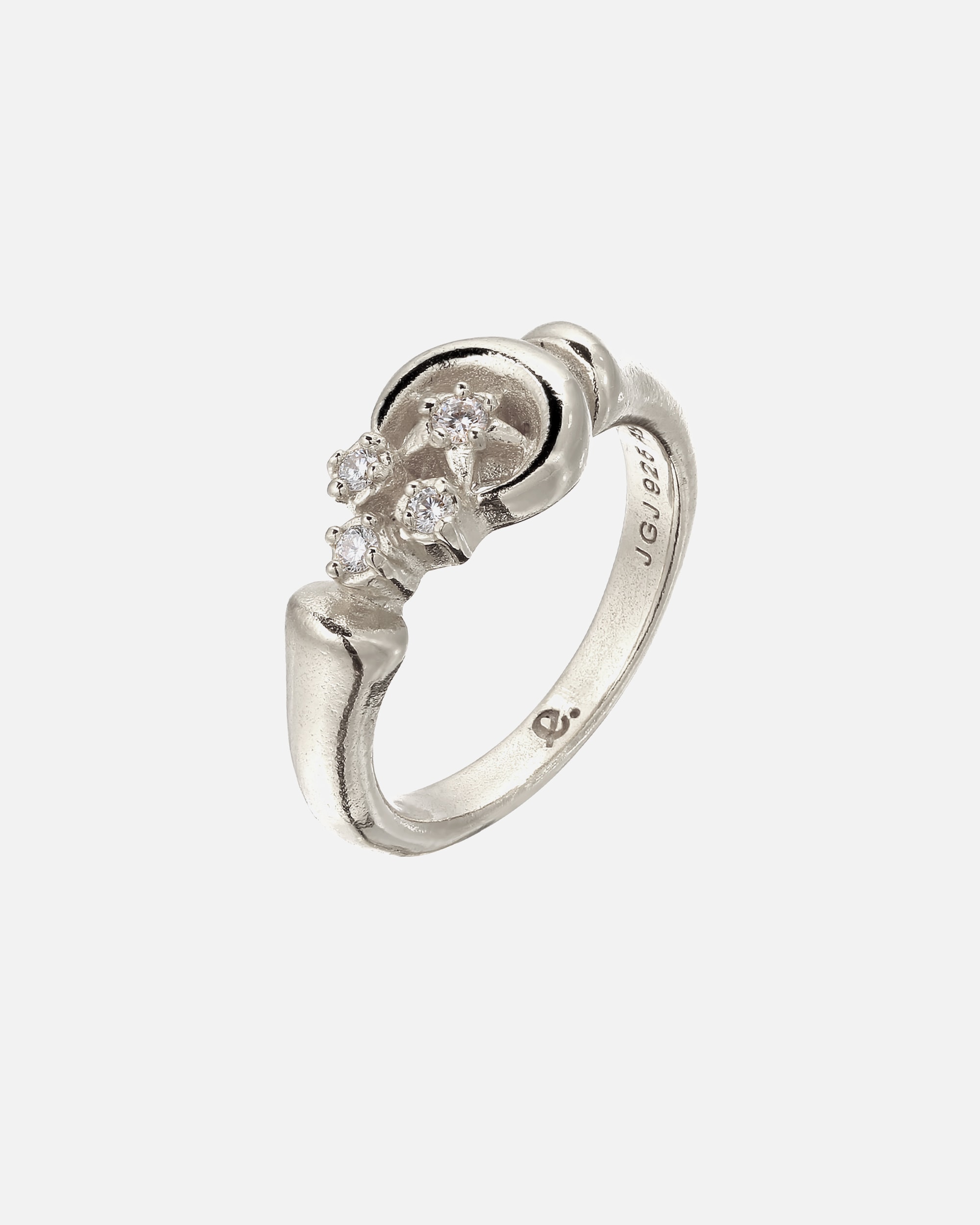 Anello di Femmina Elli PREMIUM Anello Stella Topazio Bianco Taglio Diamante 925 Sterling Silver 52
