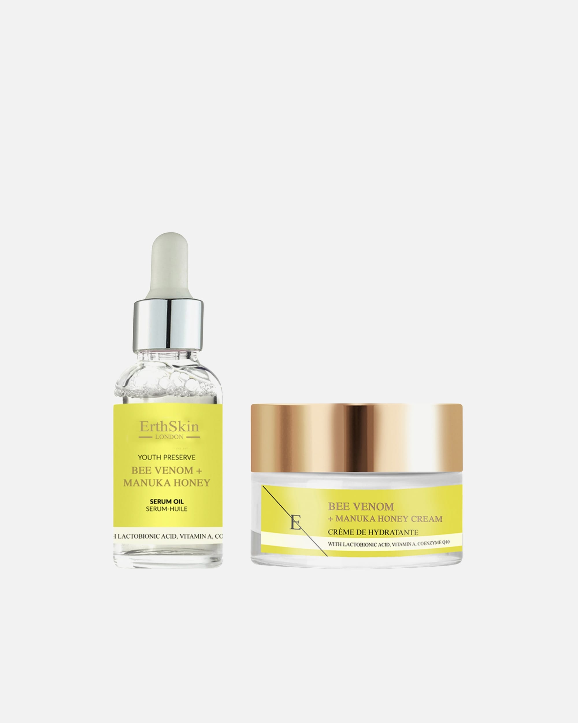 Set cura del viso di Femmina ErthSkin London Duo di olio Bee-ray 1 pezzo