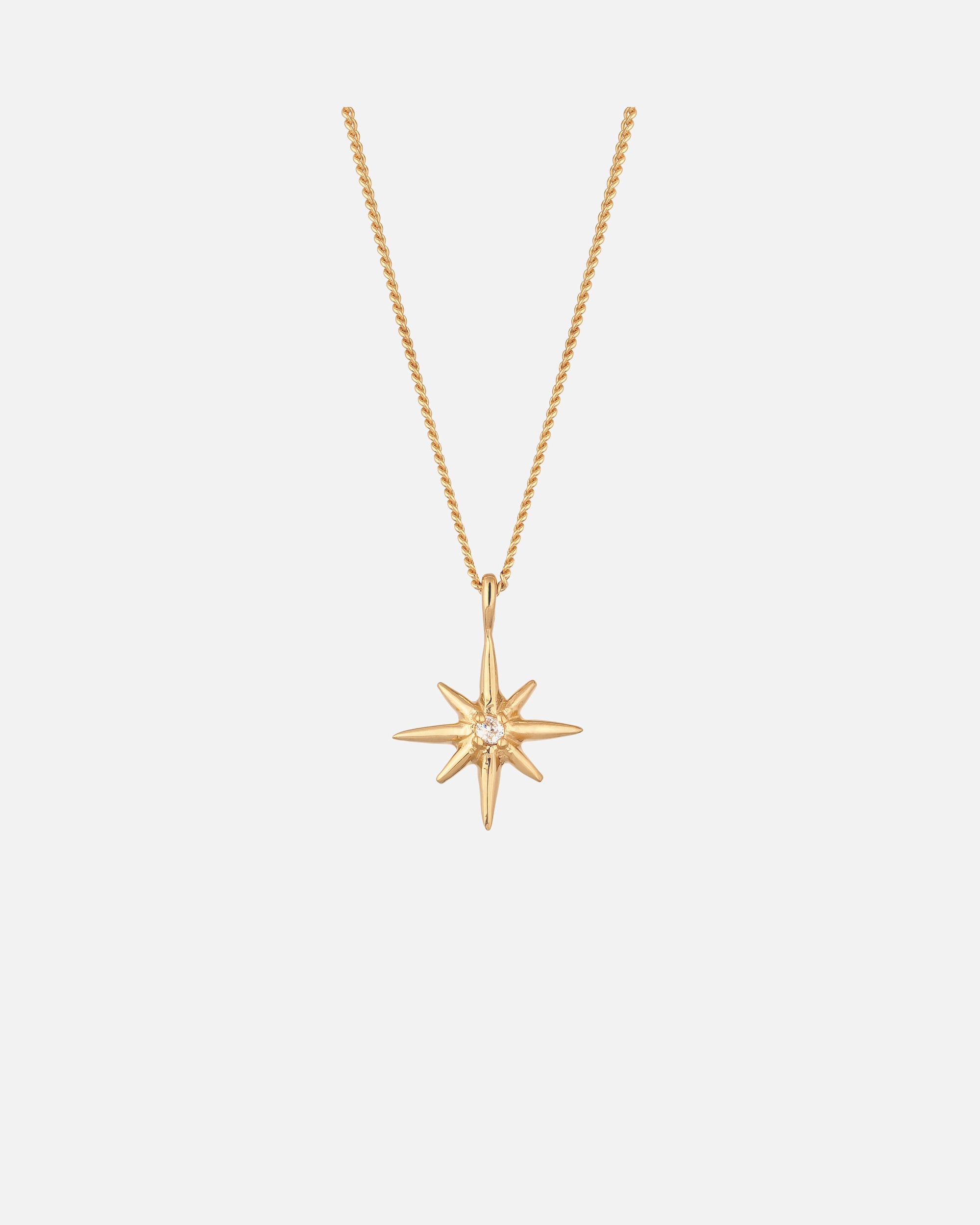 Collana di Femmina Elli DIAMONDS Collana corta con diamanti Stella Diamante creato in laboratorio Bianco Taglio brillante (0.035 ct) 925 Sterling Silver goldfarben