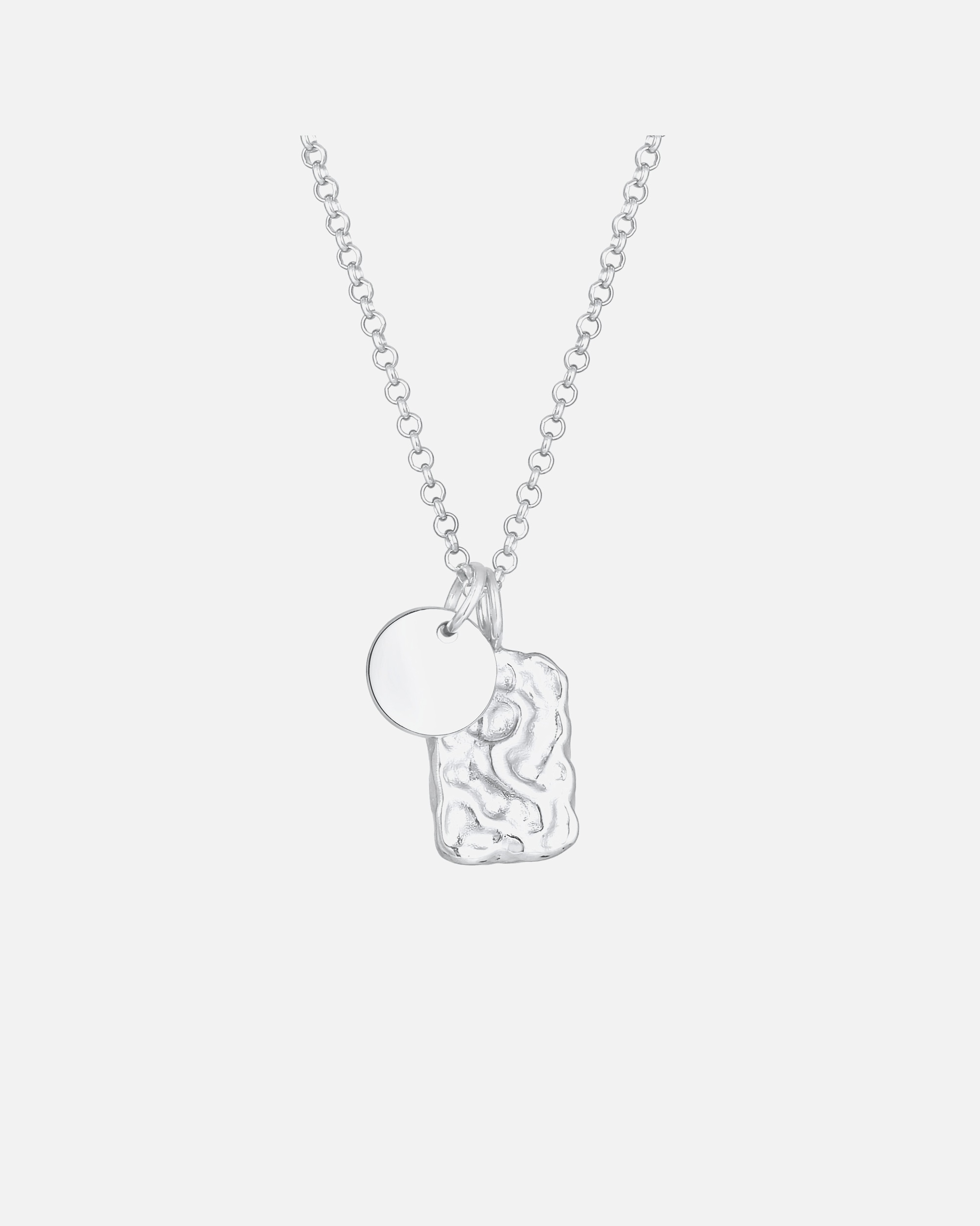 Collana di Femmina Elli Pendenti a piastrina rettangolare in Argento Sterling 925 design Geo 45
