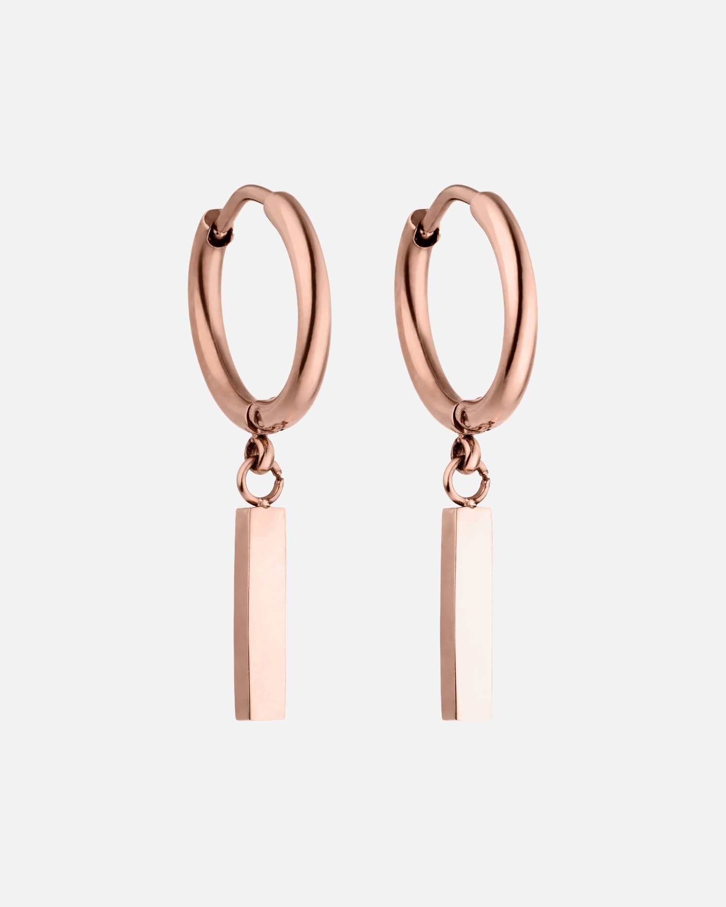 Orecchini di Femmina Purelei Huli Creole Orecchini 100% acciaio inossidabile Oro rosa