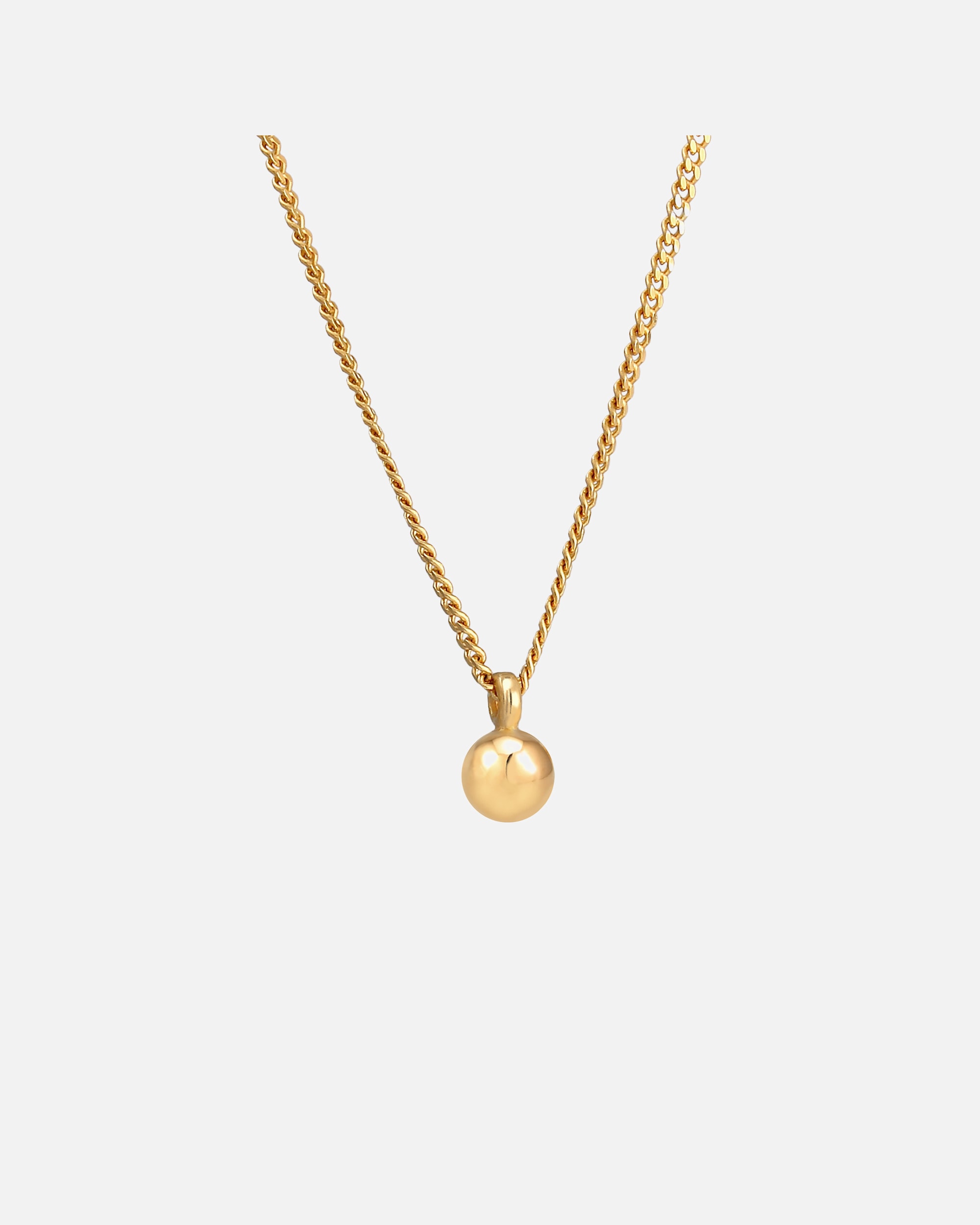 Collana di Femmina Elli Palla Ciondolo Geo Look Panzerkette Tendenza di base in argento sterling 925 goldfarben