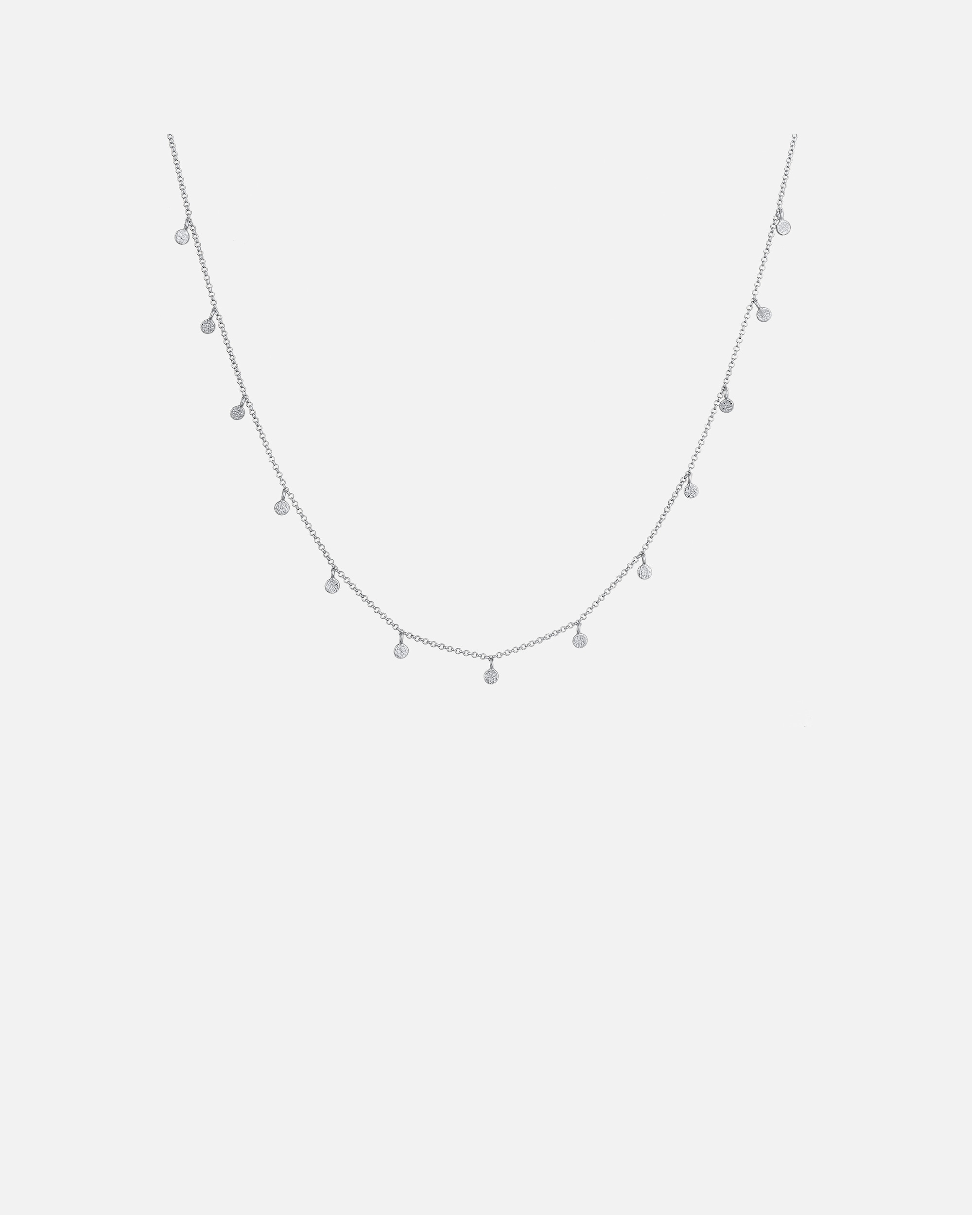 Collana di Femmina Elli Placchetta di Base Smorto in Argento Sterling 925 40