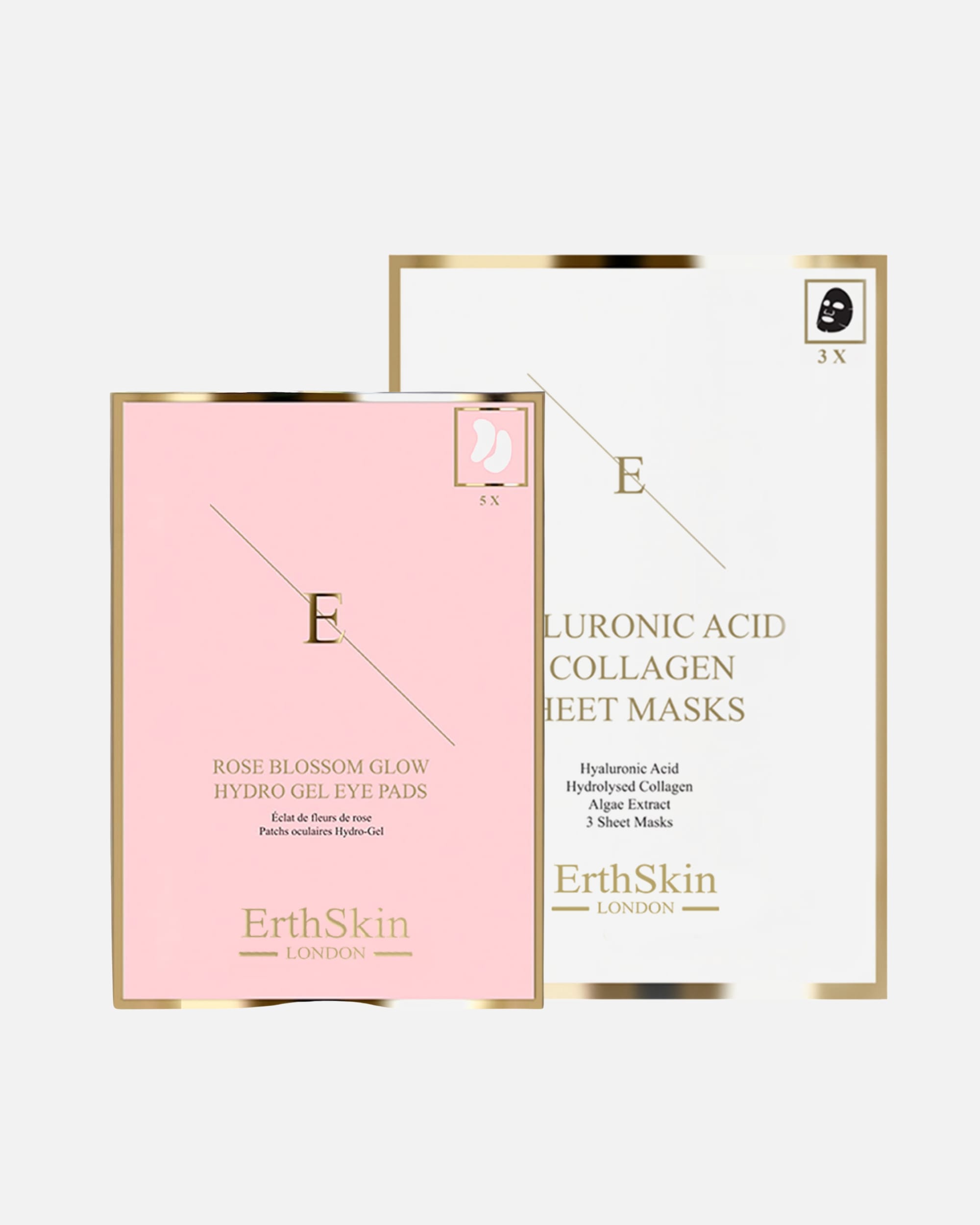 Set cura del viso di Femmina Maschera Hydra + Rose e set occhi 1 pezzo