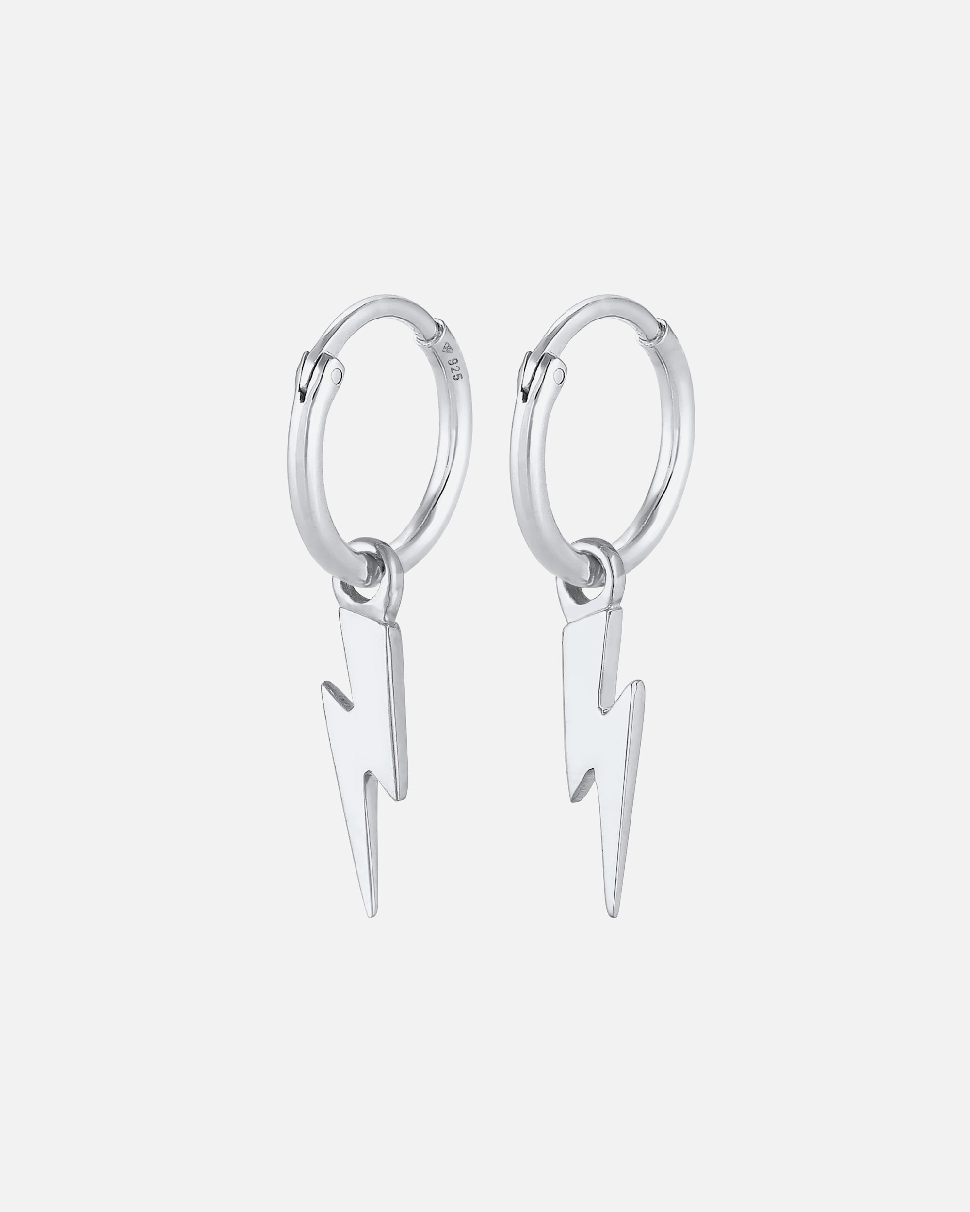 Orecchini di Unisex Elli PREMIUM Orecchini a cerchio simbolo del fulmine di base in Argento Sterling 925 placcato oro silberfarben