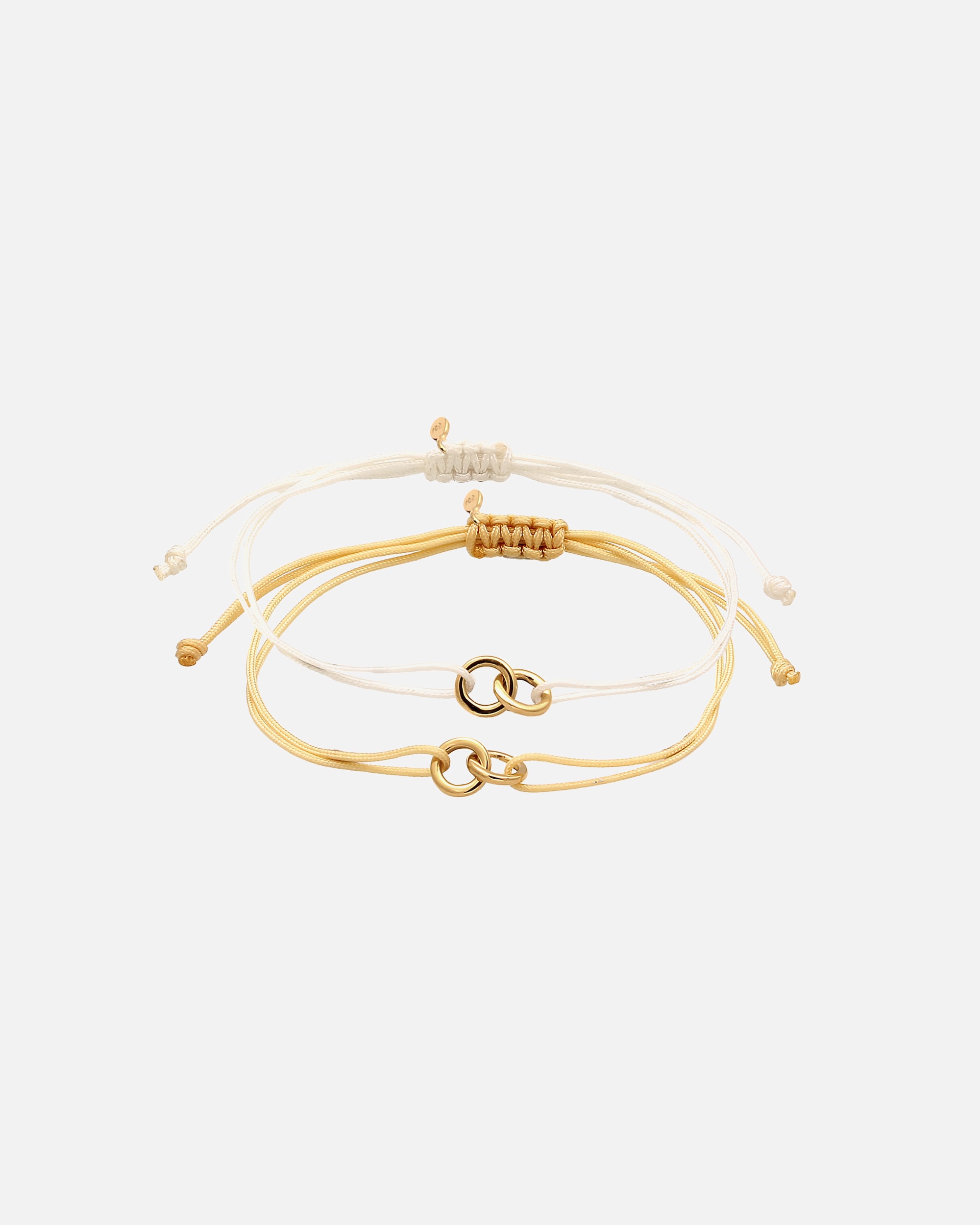 Braccialetto di Femmina Elli Set Bracciali Cerchio 925 Sterling Silver Gold-plated Weiß