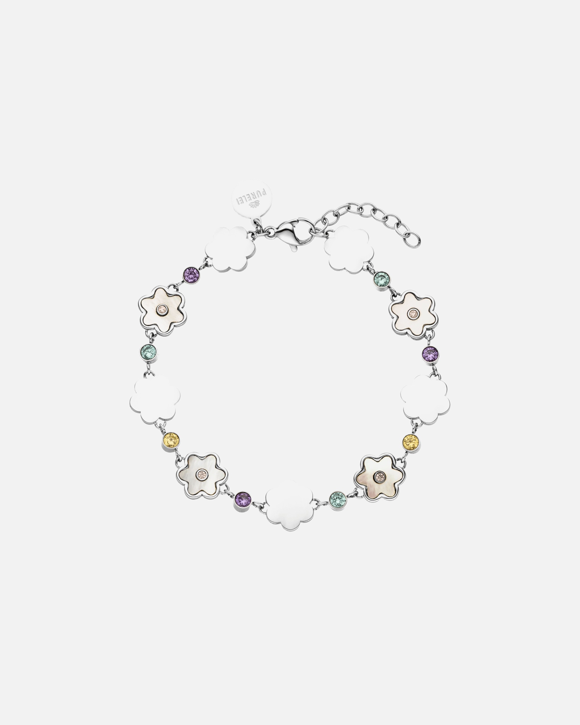 Braccialetto di Femmina Purelei Flowering Bracciale 100% acciaio inossidabile Argento