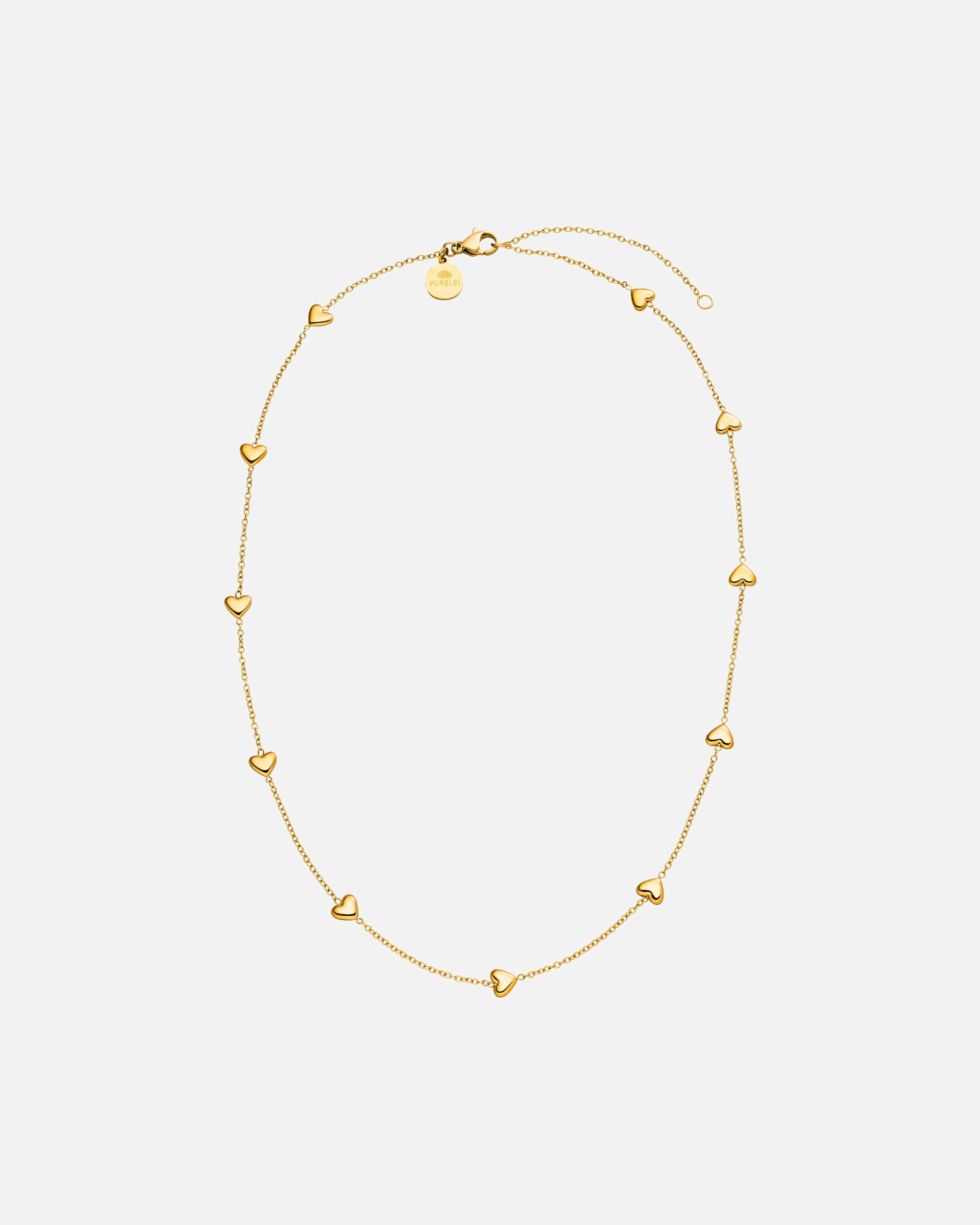 Collana di Femmina Purelei Alohi Heart Collana 100% acciaio inossidabile Oro