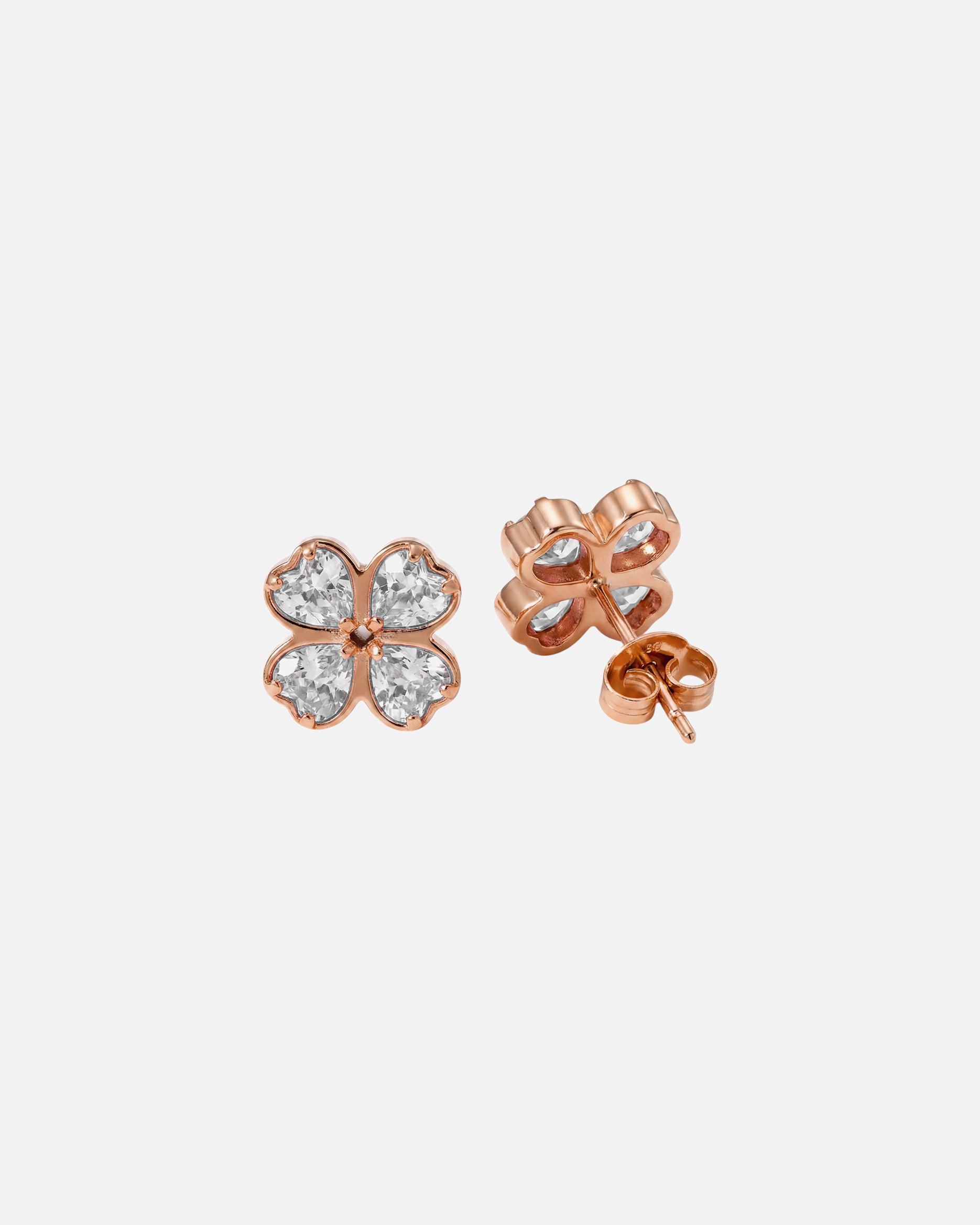 Orecchini di Unisex Purelei Cuore Orecchini 100% acciaio inossidabile Oro rosa