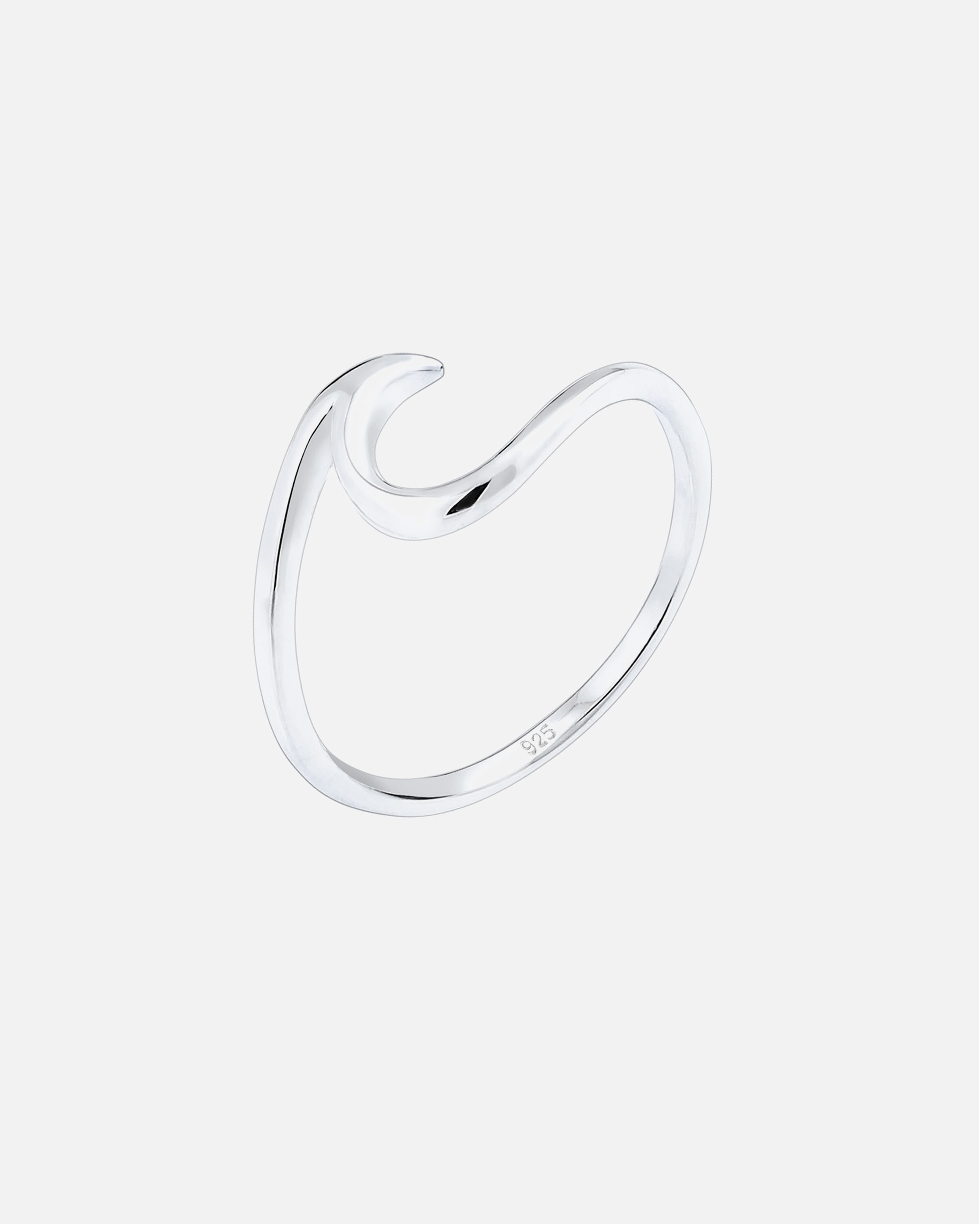 Anello di Femmina Elli Onde Spiaggia Marittima in Argento Sterling 925 58