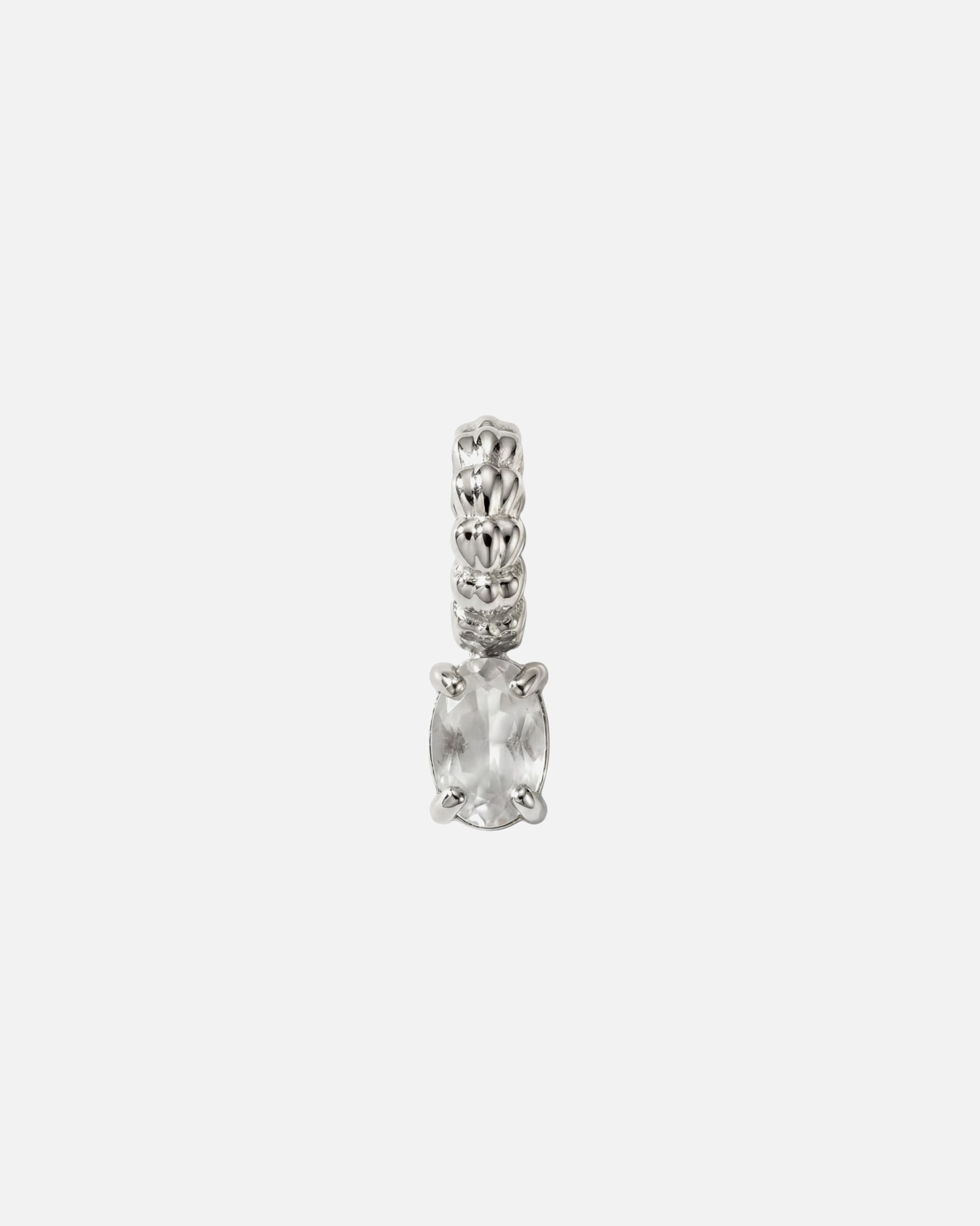 Pendente di Unisex Purelei Pietra natale LEI, pietra di luna di giugno Ciondolo 100% acciaio inossidabile Argento