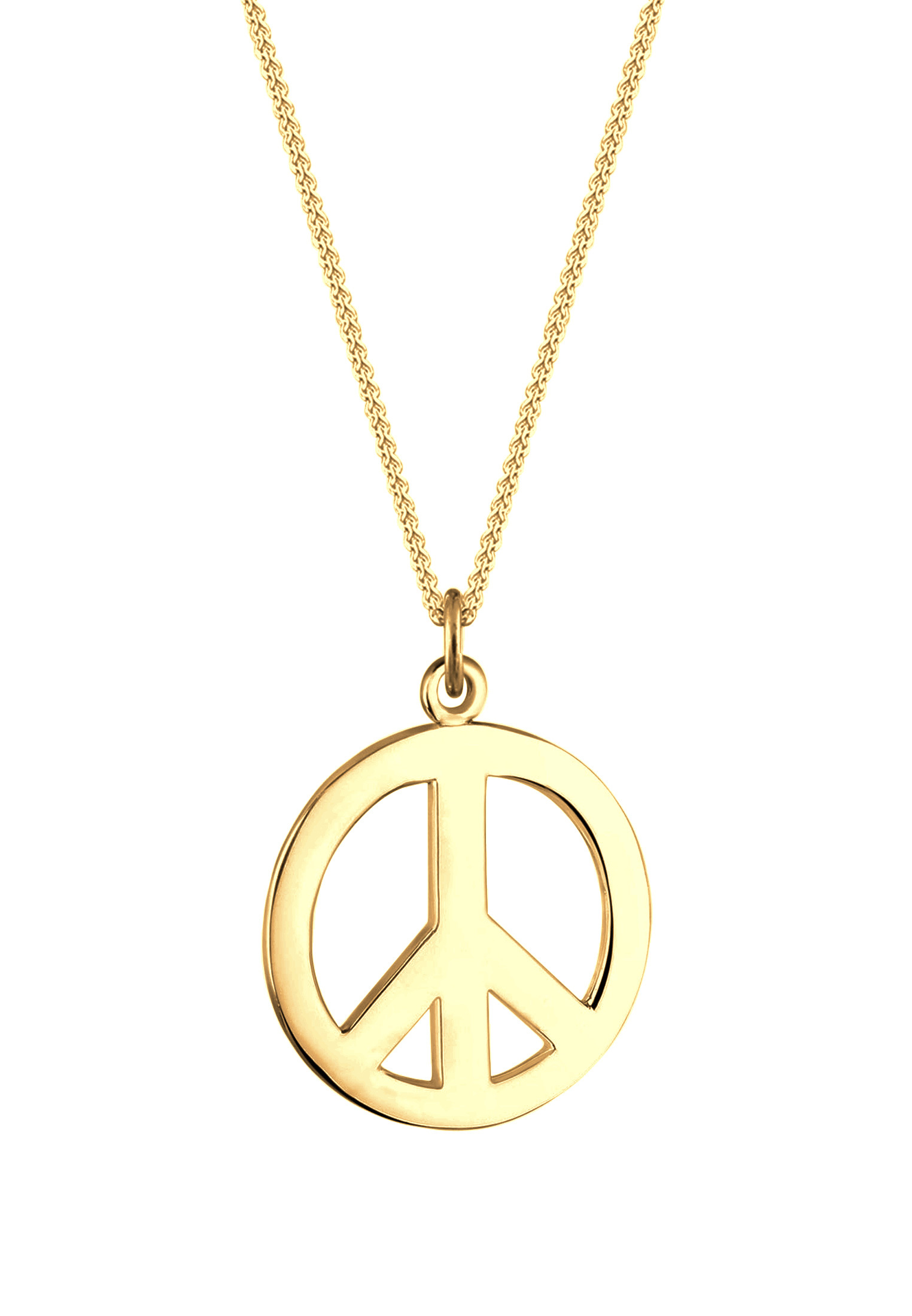 Collana Simbolo Della Pace Argento 925 Con Nodo Celtico - Gioiello Hippie Unisex Con Catena