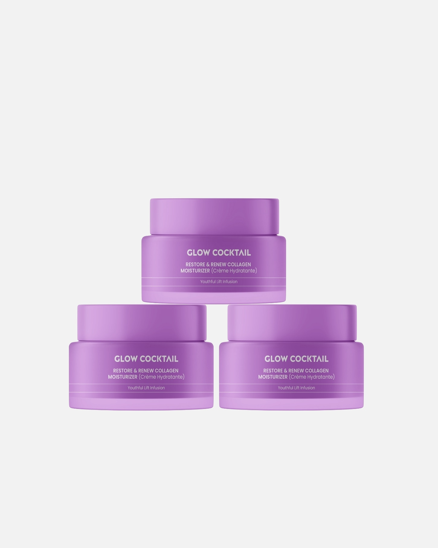 Trattamento viso di Femmina Glow Cocktail Trio di rinnovamento al collagene 1 pezzo