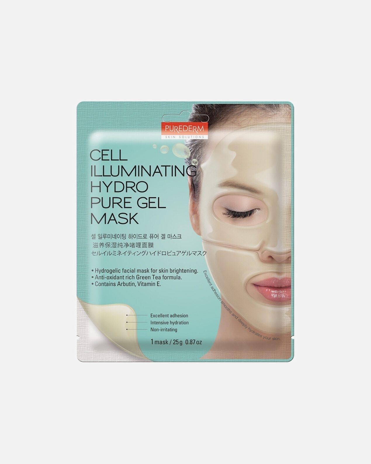 Maschera Illuminante di Femmina Purederm Purederm Cell Illuminating Hydro Pure Gel Mask 1 pz