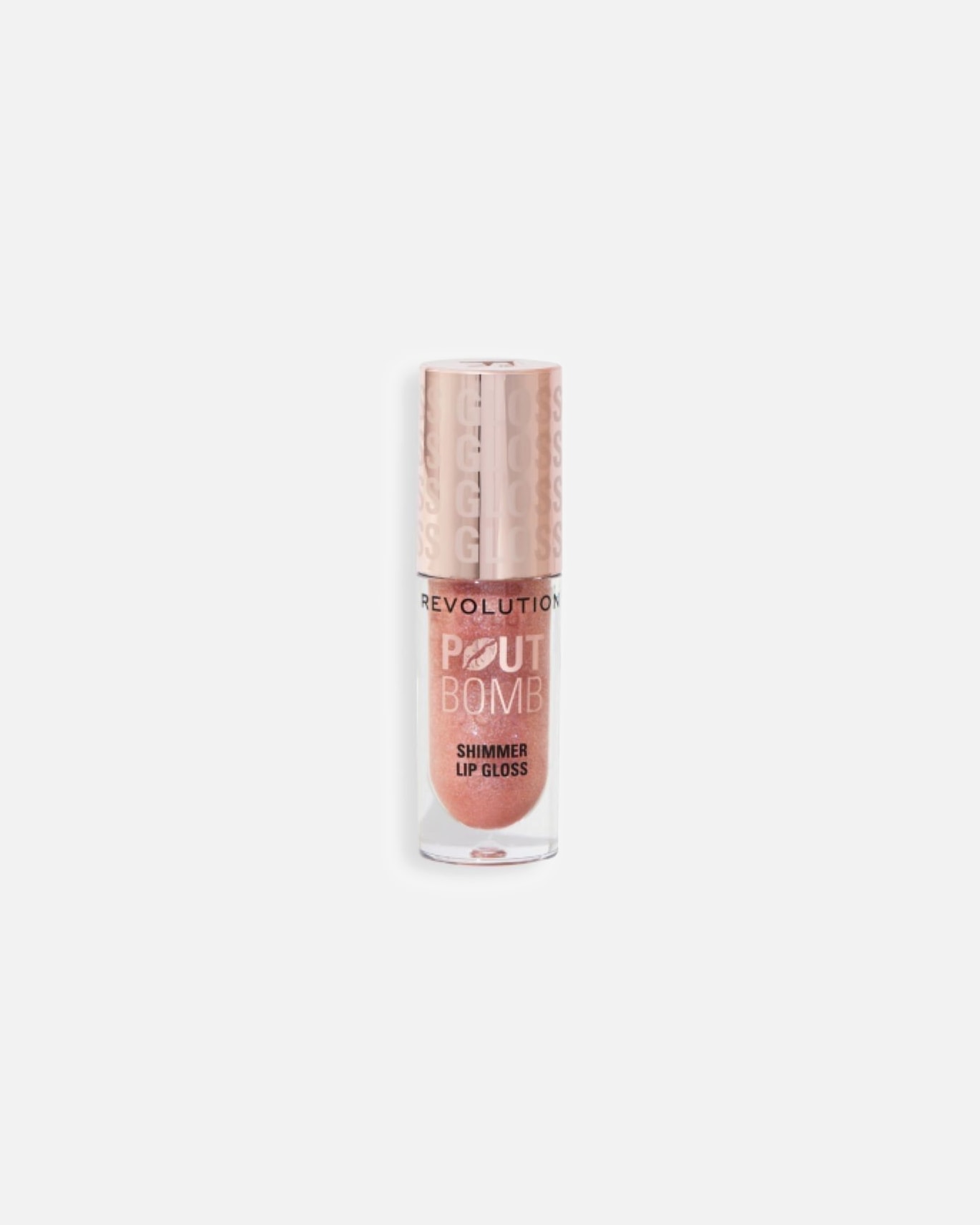 Lucidalabbra di Unisex Revolution Pout Bomb Shimmer Gloss GLIM NUDE