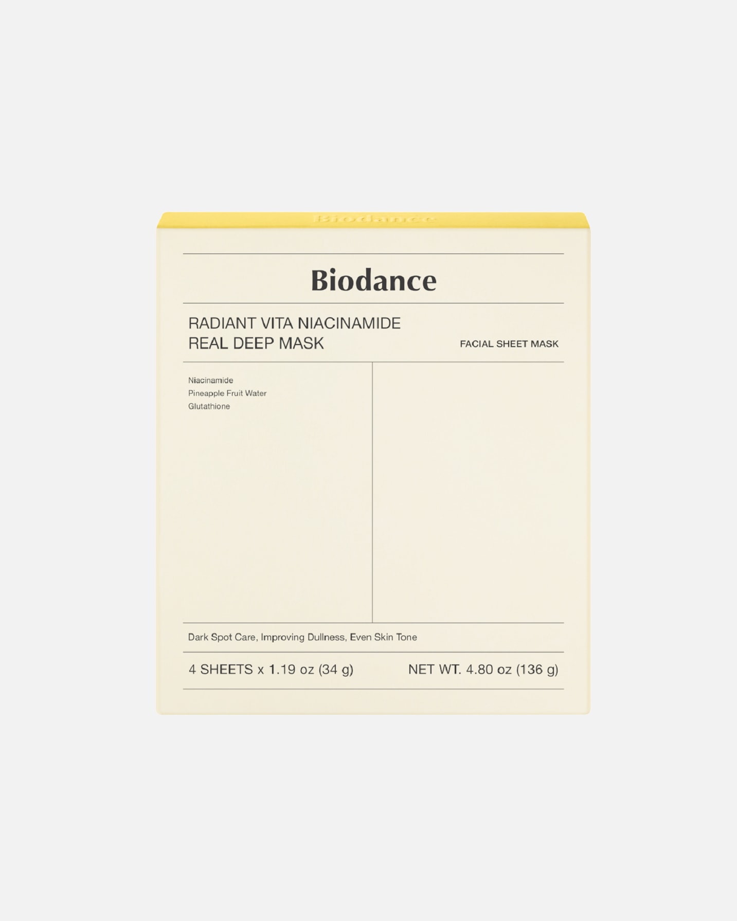 Maschera in Tessuto di Unisex Biodance Default Brand Line 136 g