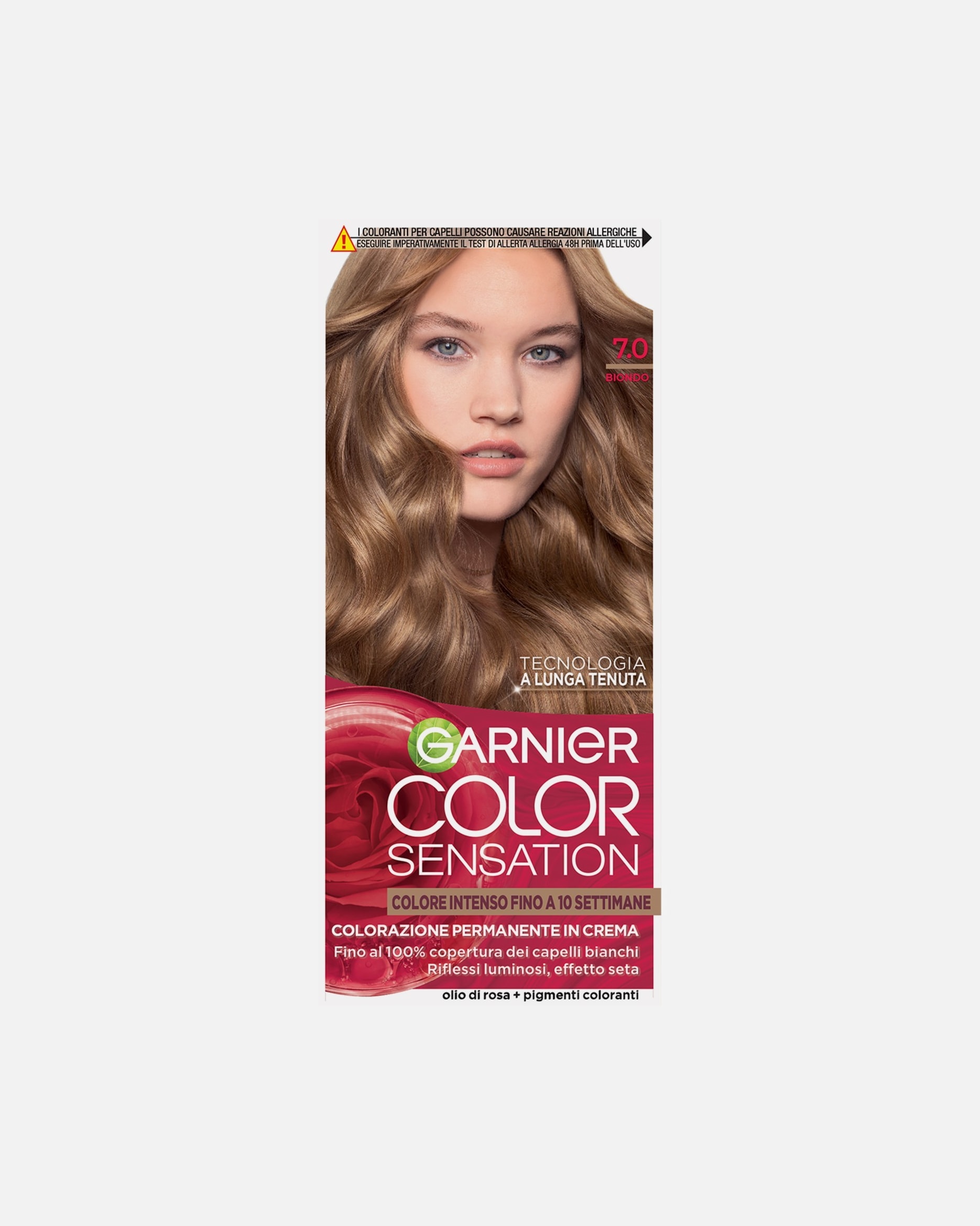 Tinta Capelli di Unisex GARNIER COLOR SENSATION Colorazione permanente fino a 10 settimane di colore intenso 7.0 BIONDO