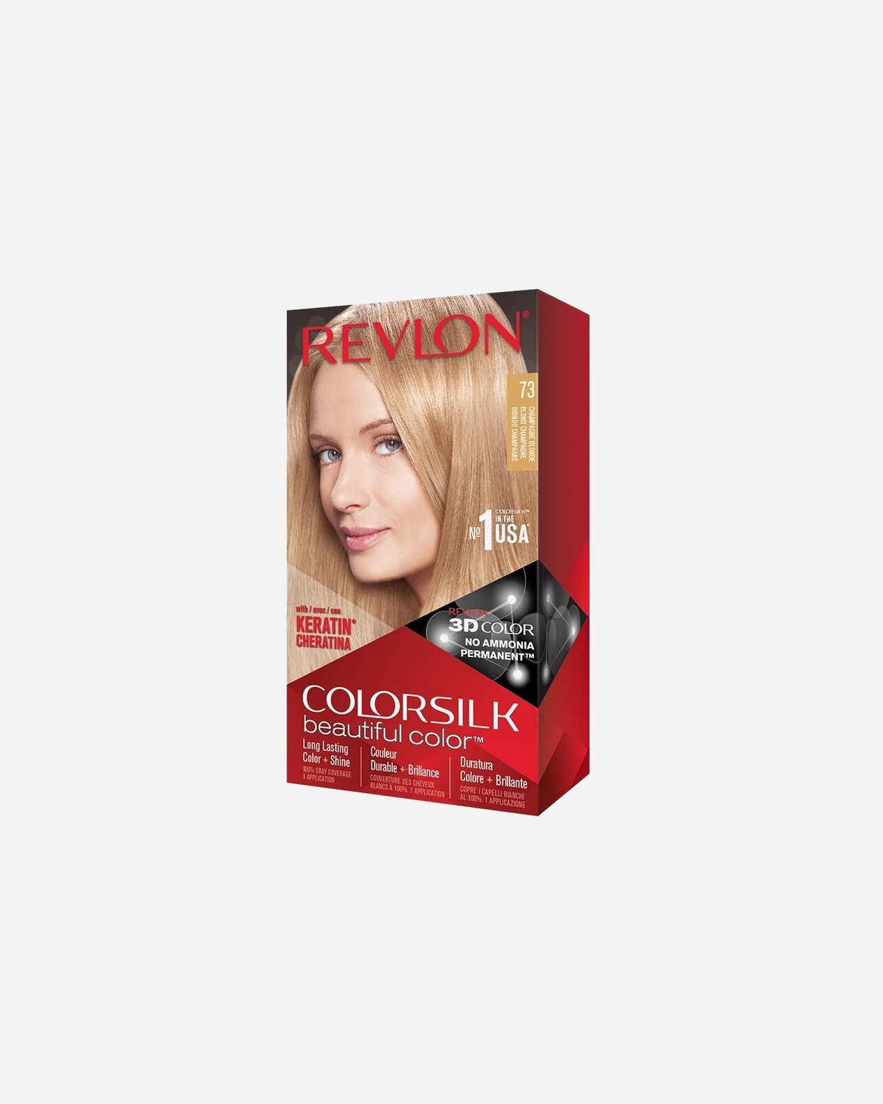 Colorazione capelli di Unisex Revlon ColorSilk Beautiful Color Colorazione Permanente 73 BIONDO CHAMPAGNE