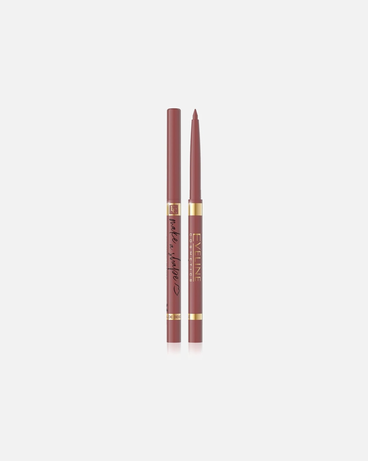Matita Labbra di Unisex Eveline Cosmetics Automatic Lipliner Make A Shape Nude Beige