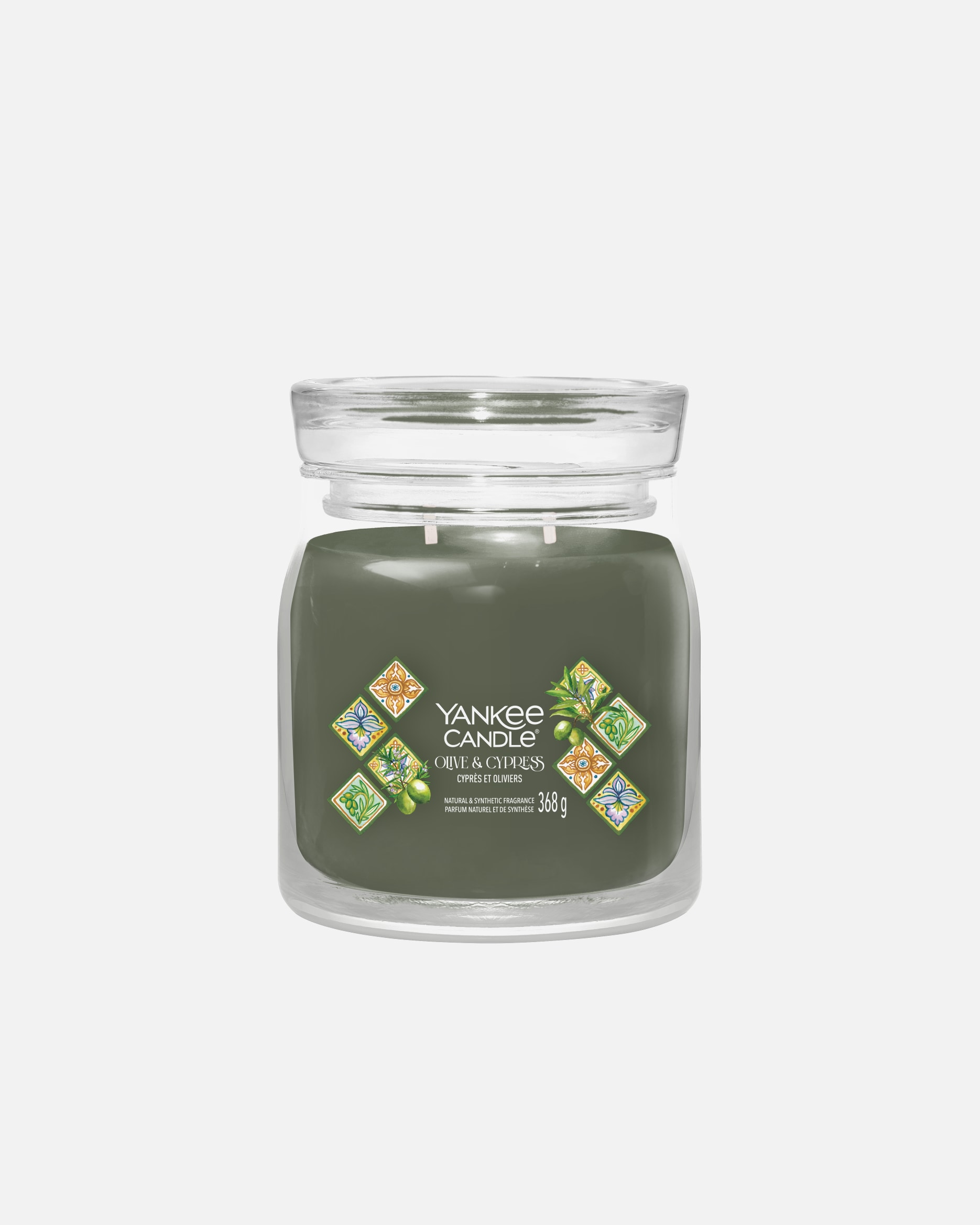 Candela di Unisex Yankee Candle GIARA OLIVE CYPRESS 368 g