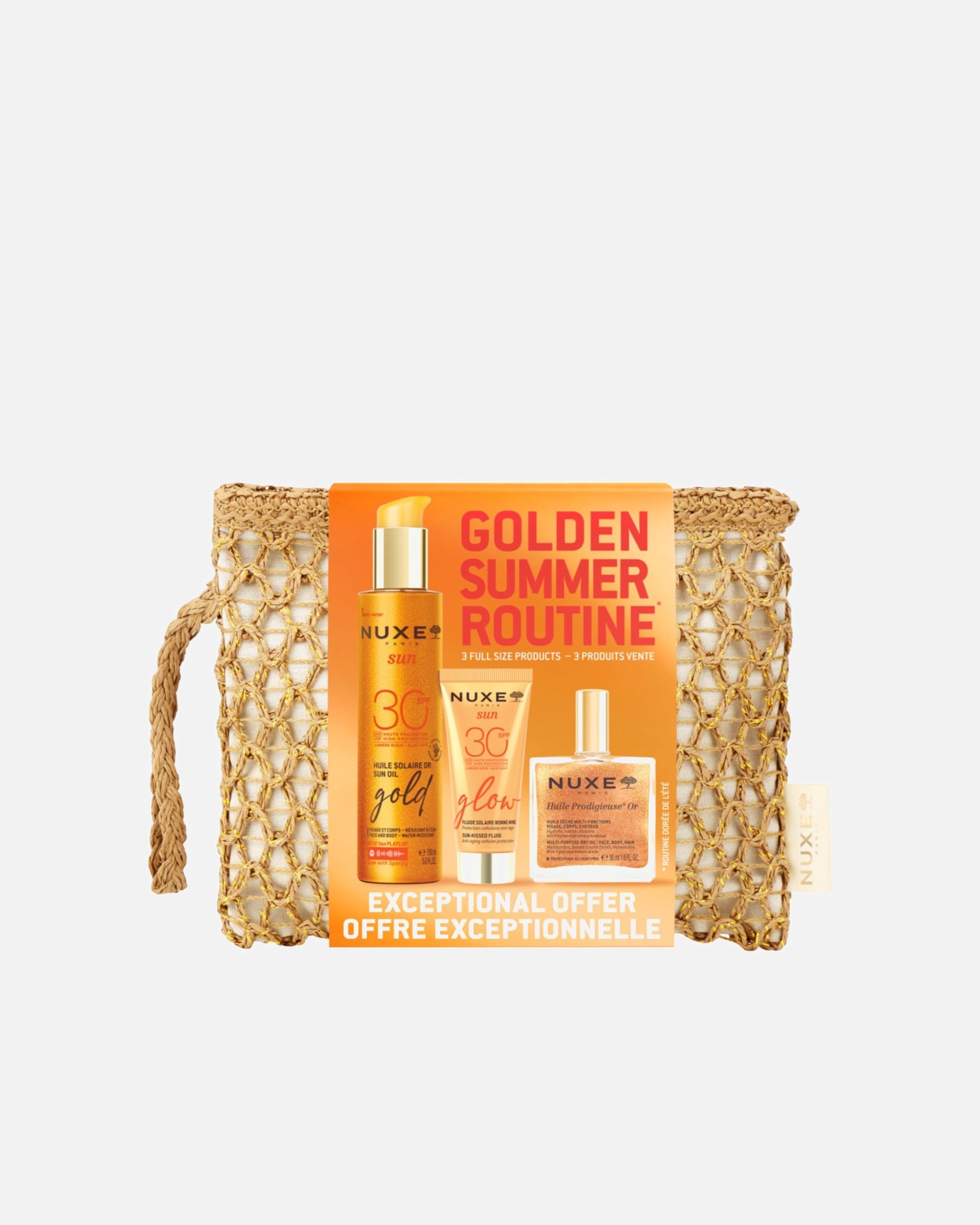Set da viaggio di Unisex NUXE Sun ROUTINE ESTIVA DORATA 1 pezzo