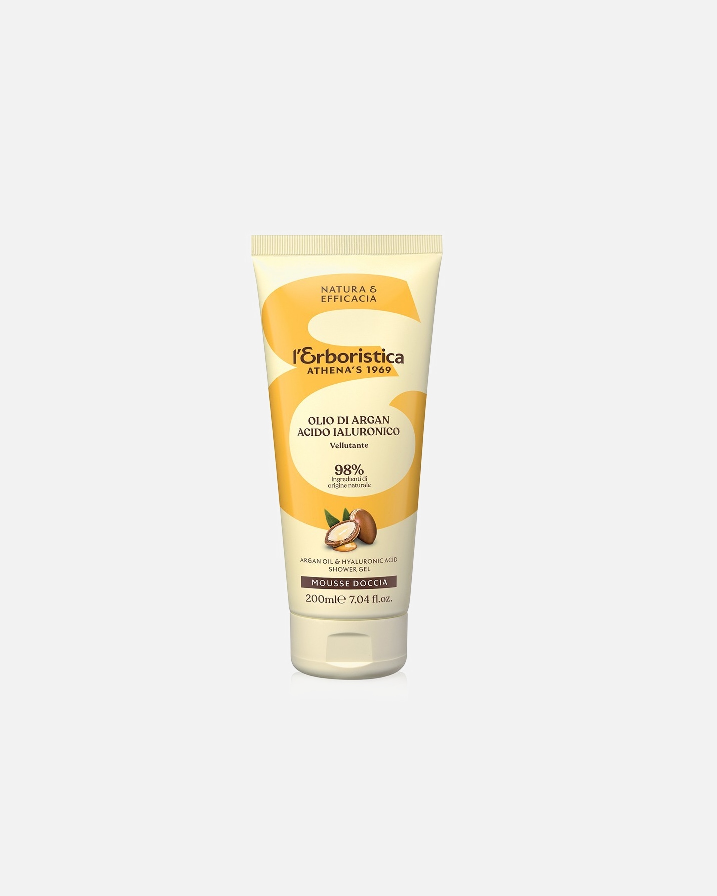 Bagnoschiuma di Femmina Athena's L' Erboristica Mousse Doccia Argan 200 ml