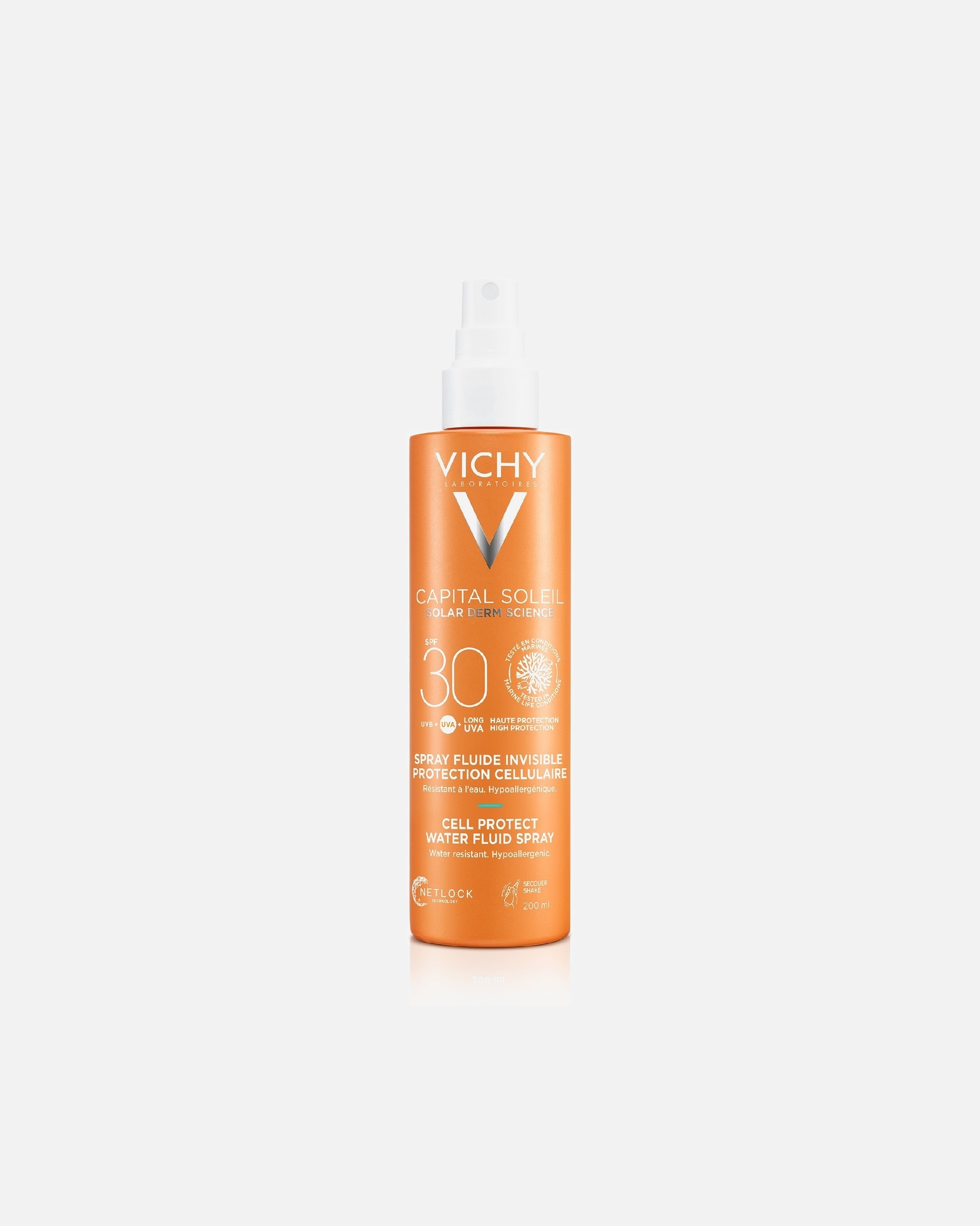 Spray Solare di Unisex Vichy Capital Soleil Cell Protect Fluido Ultra Leggero Spray protezione SPF 30 200 ml