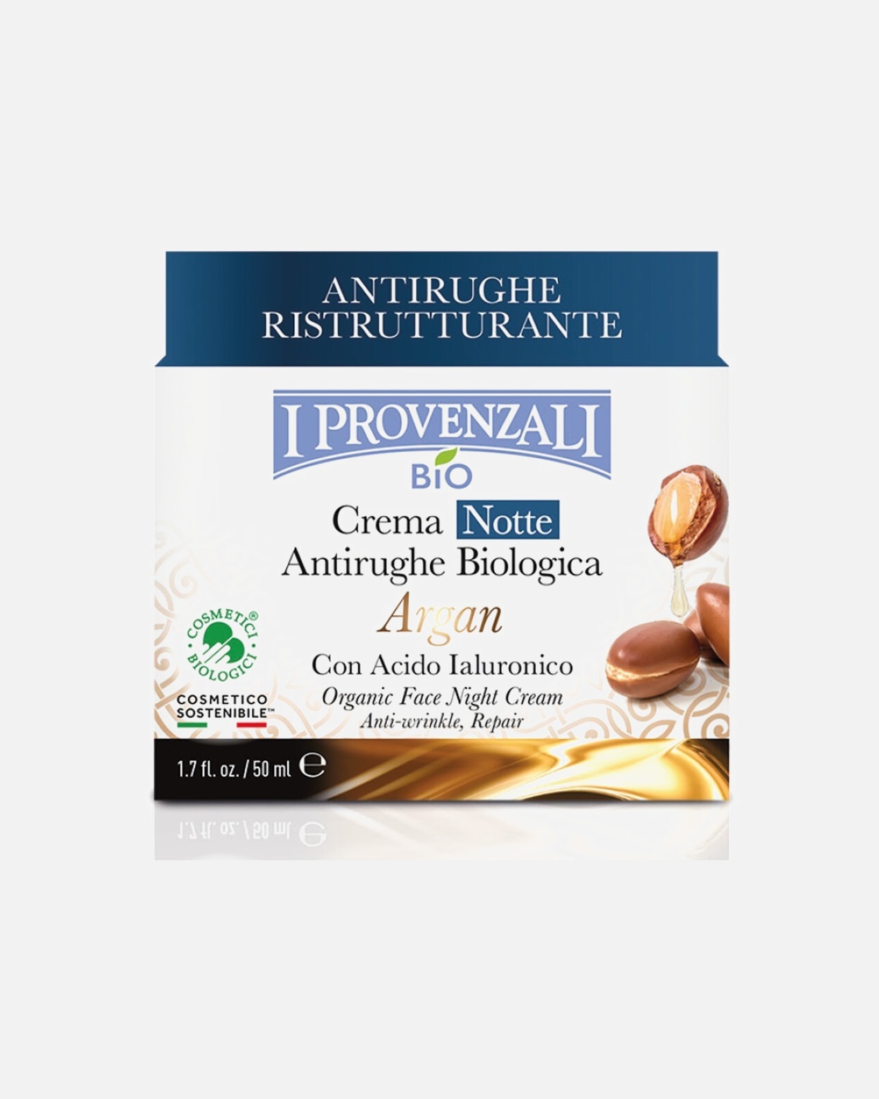 Trattamento viso di Unisex I Provenzali Argan Bio Crema Notte Anti-rughe Argan Bio 50 ml