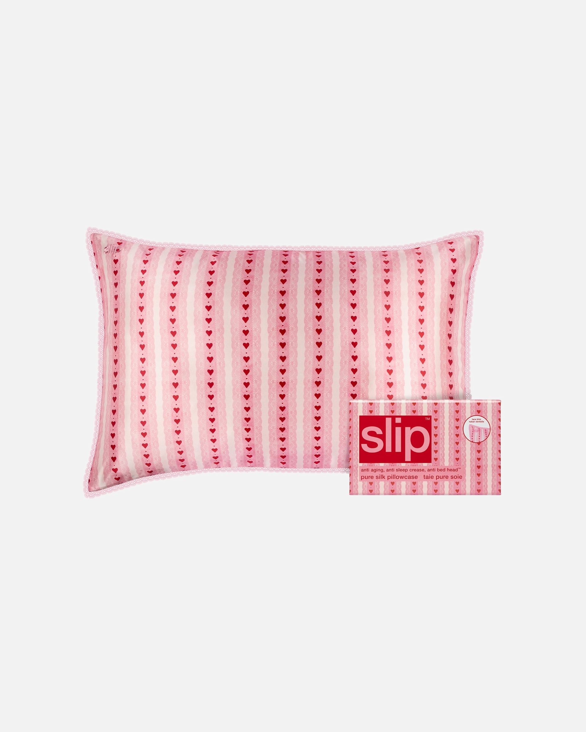 Prodotti per la cura della pelle di Unisex Slip Federa Queen in Pura Seta con Pizzo - tesoro 1 pezzo