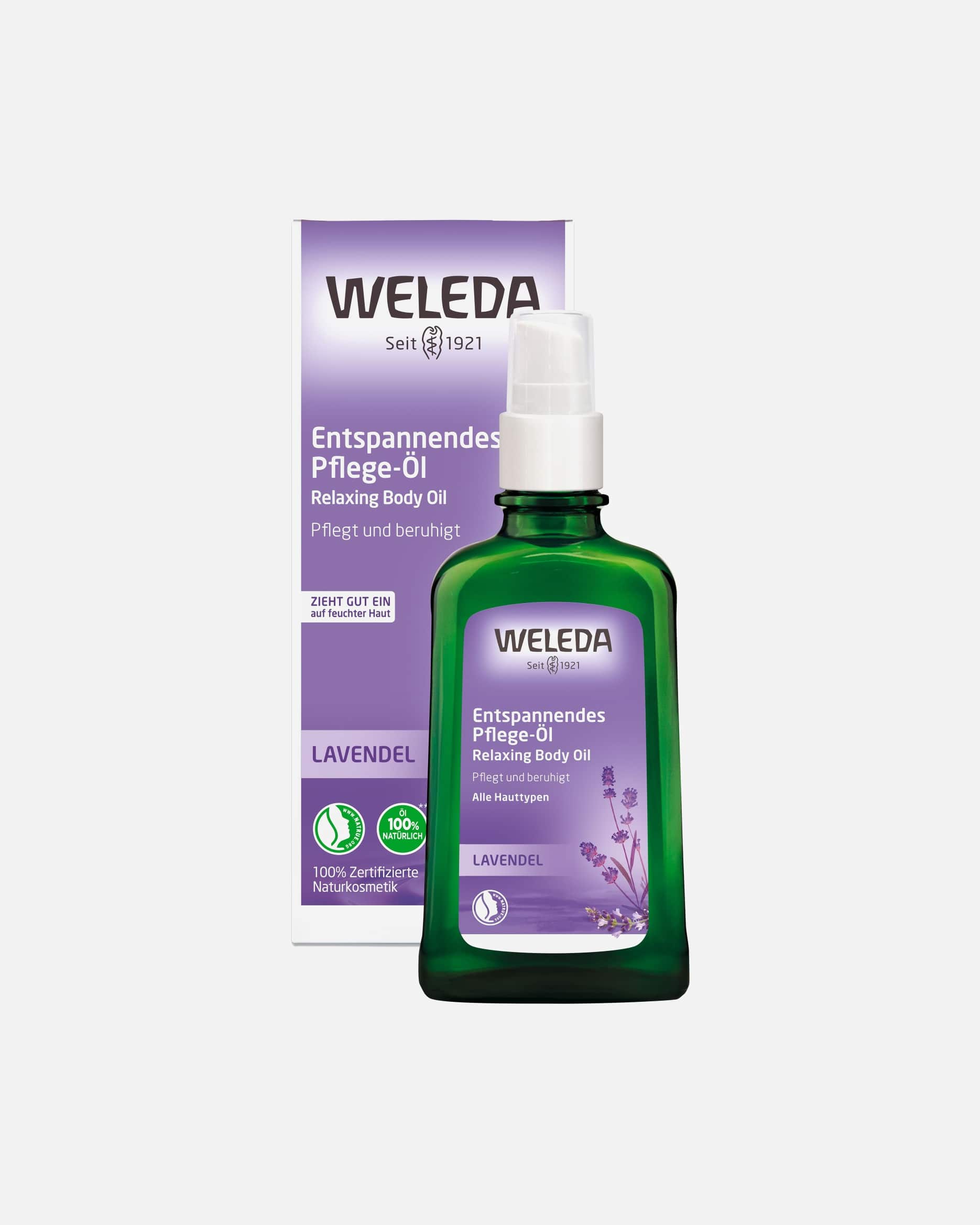Olio corpo di Unisex Weleda Lavendel Entspannendes Pflege-Öl 100 Millilitro
